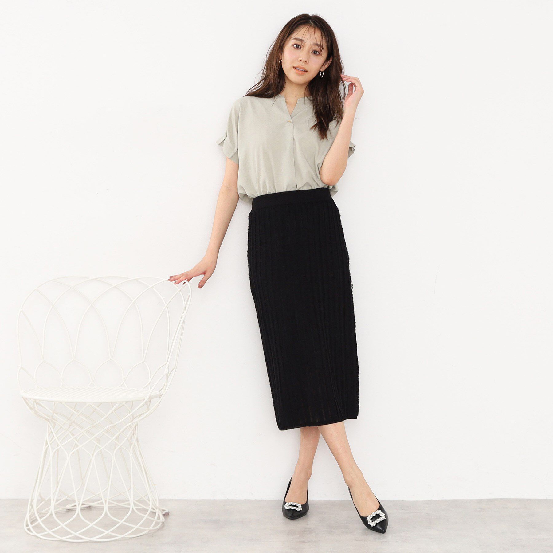 index「パール調ビジューパンプス」|パンプス|