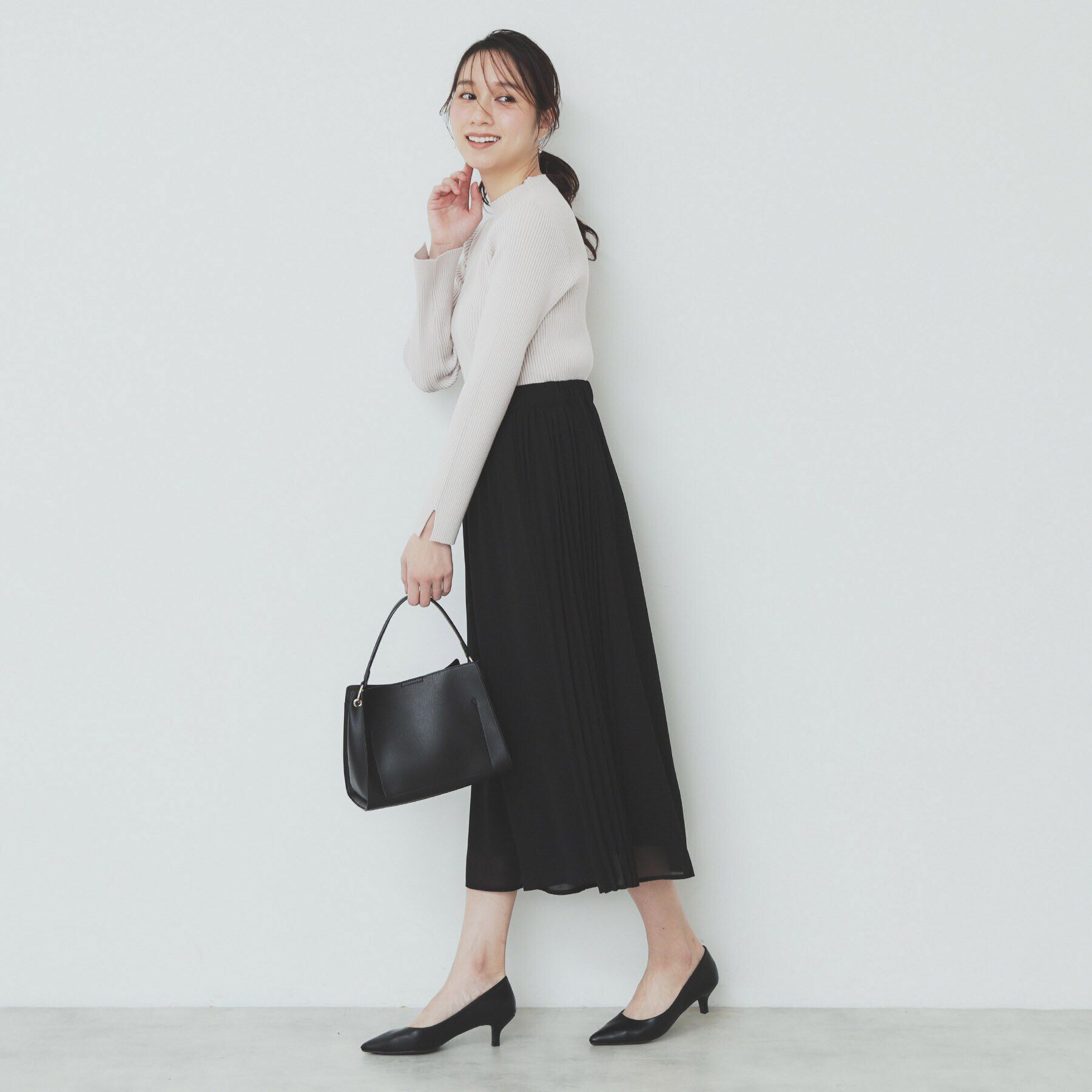 index「サイドプリーツフレアパンツ【洗濯機洗い可】」|その他|