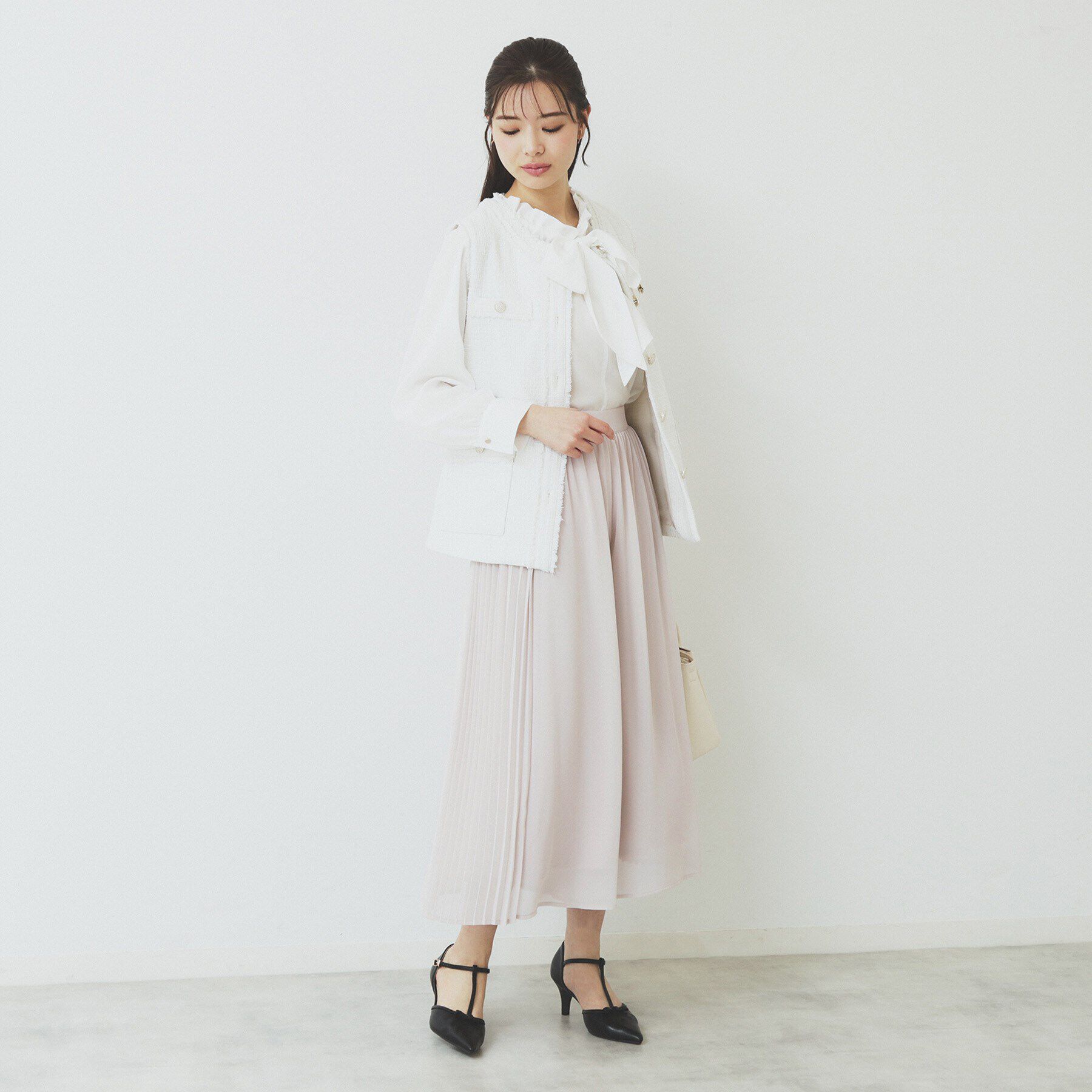 index「サイドプリーツフレアパンツ【洗濯機洗い可】」|その他|