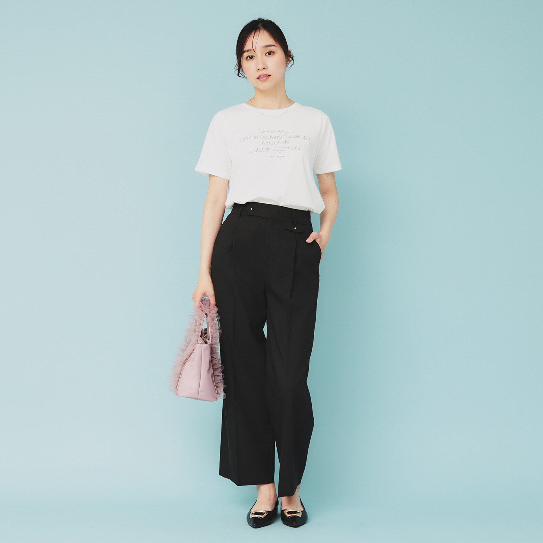 index「《ツインセット》ロゴT&times;チュールキャミ【UVケア/接触冷感/洗濯機洗い可】」|その他|