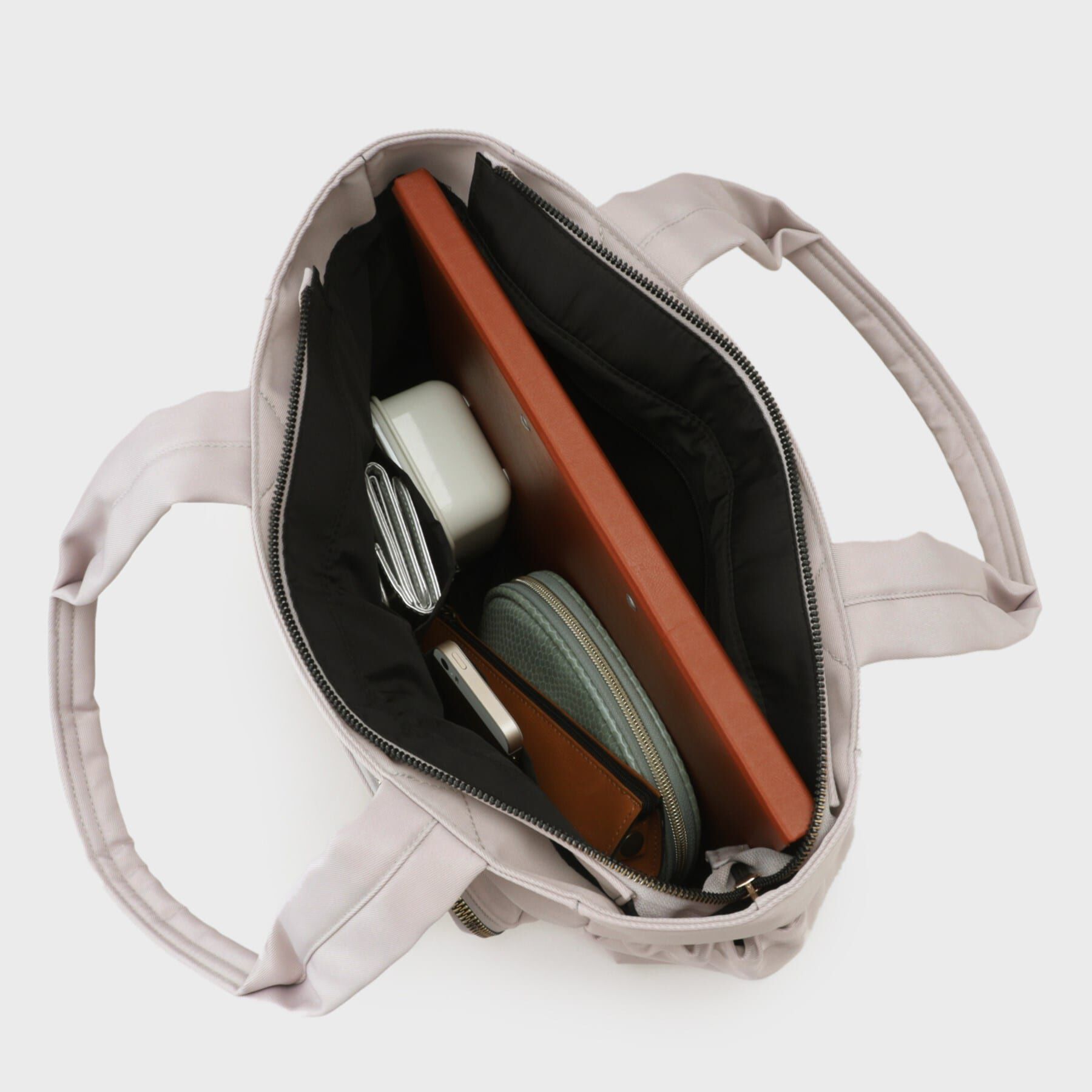 OPAQUE.CLIP「【撥水加工／マルチポケット／A4サイズ対応】フロントポケットデザインビッグトートバッグ」|トートバッグ|