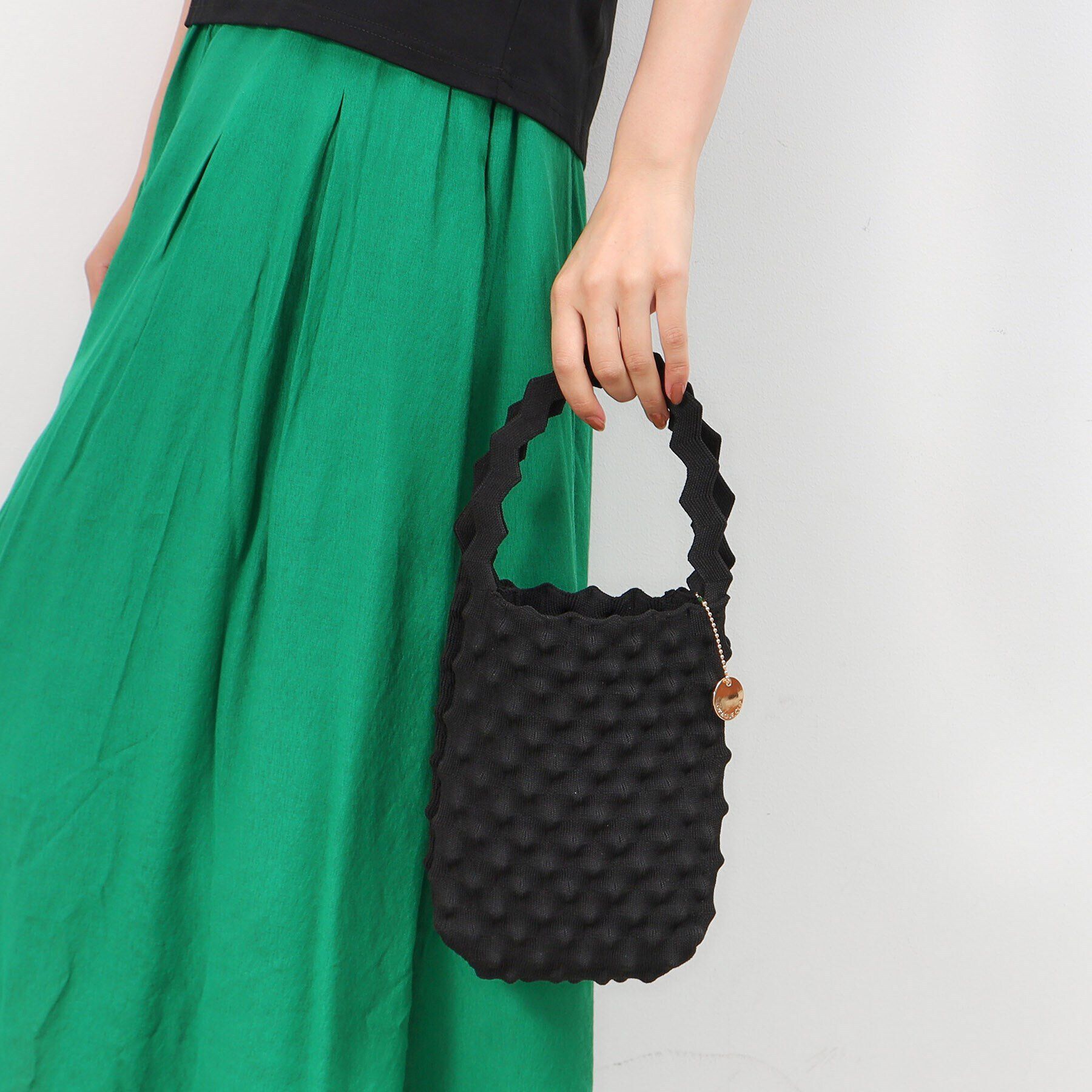 OPAQUE.CLIP「ポコポコニットバッグ」|ハンドバッグ|