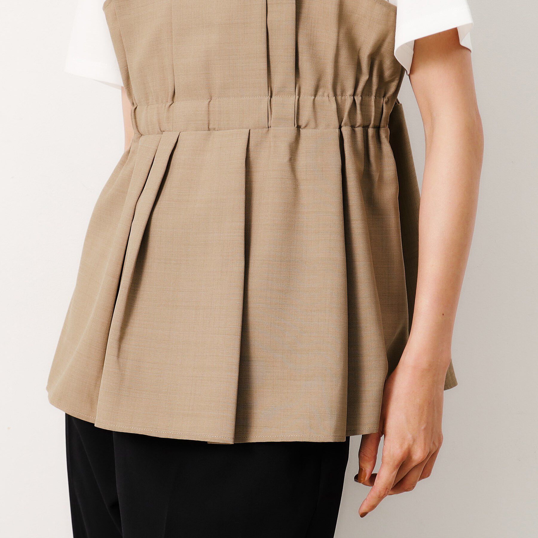 OPAQUE.CLIP「ビスチェドッキングカットソー【洗濯機洗い可】」|Tシャツ・カットソー|