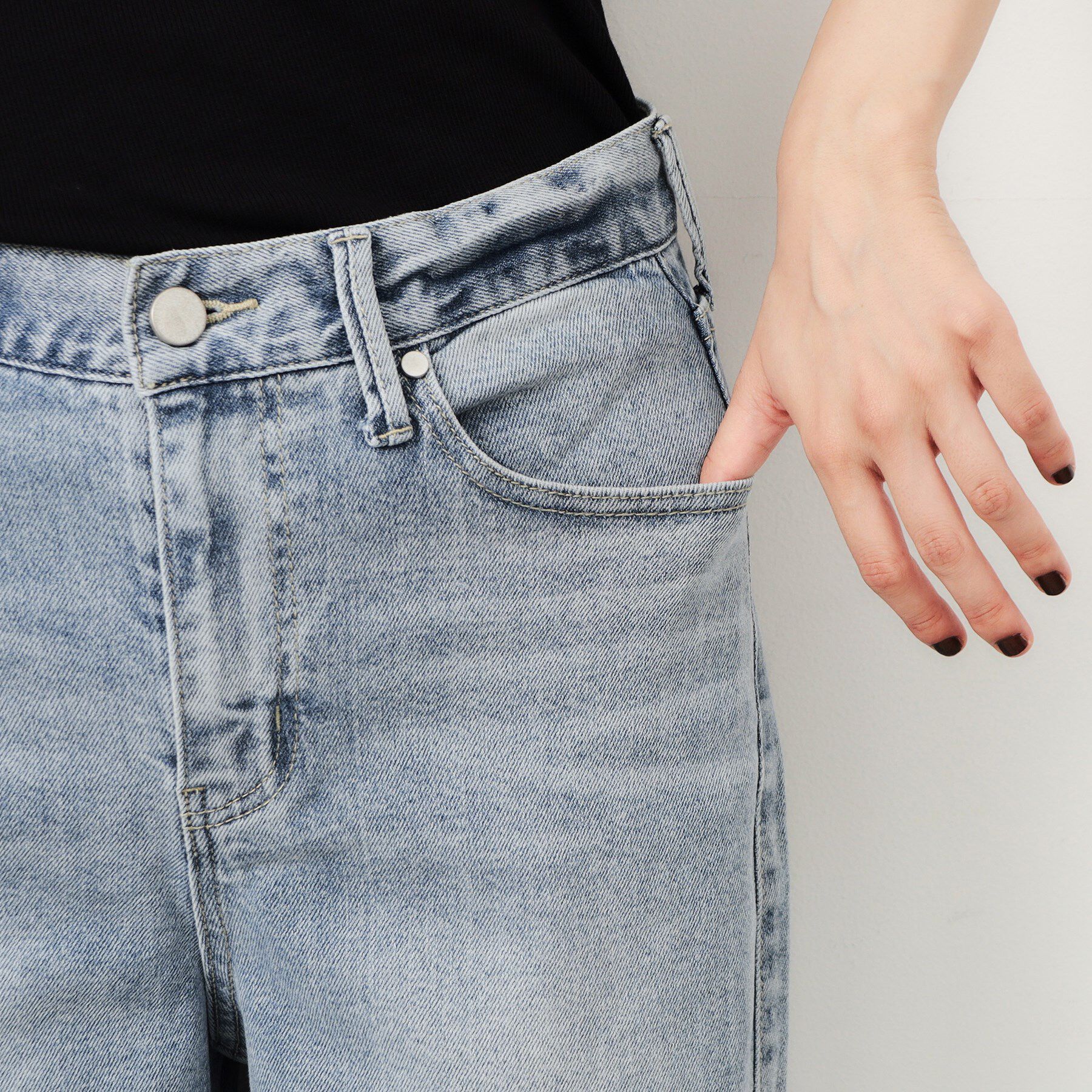 OPAQUE.CLIP「ストレッチバギーデニム／オーガニックコットン混【洗濯機洗い可】」|その他|