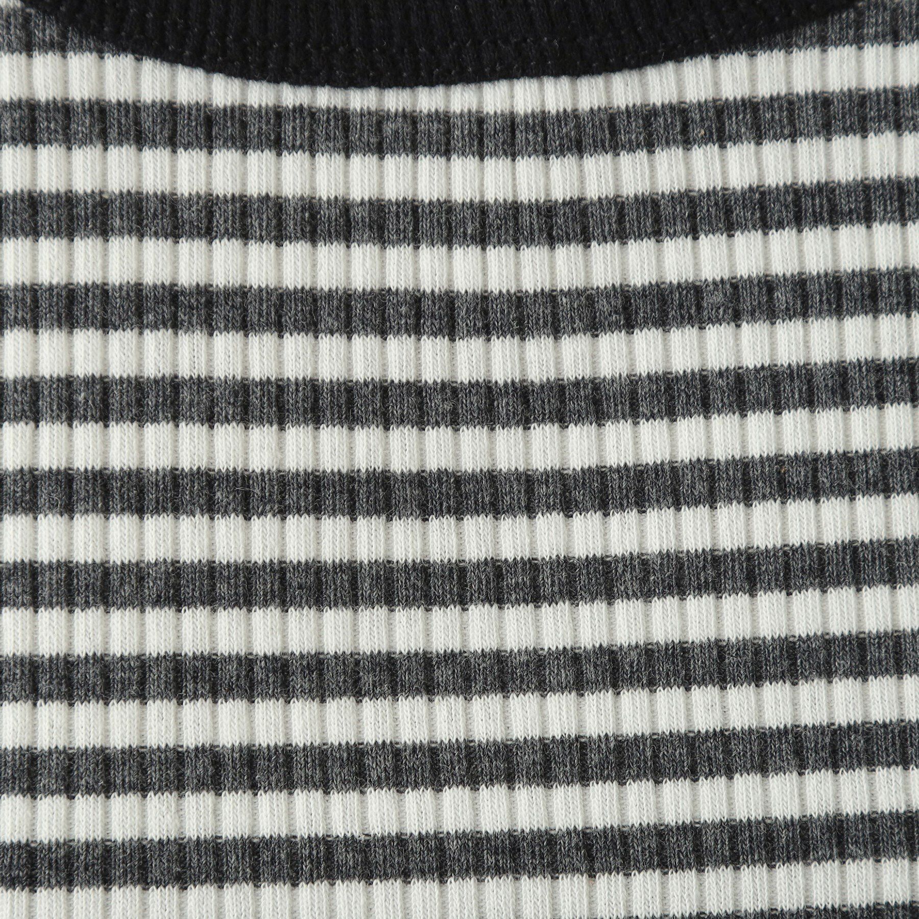 OPAQUE.CLIP「細ボーダーリブカットソー【洗濯機洗い可】」|Tシャツ・カットソー|