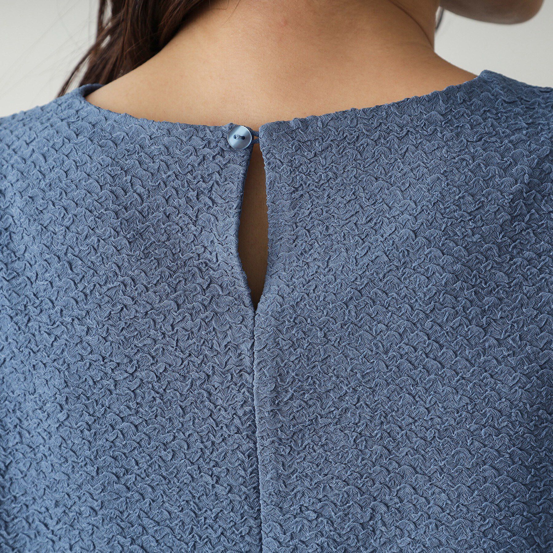 OPAQUE.CLIP「ふくれジャカードペプラムブラウス【洗濯機洗い可】」|シャツ・ブラウス|