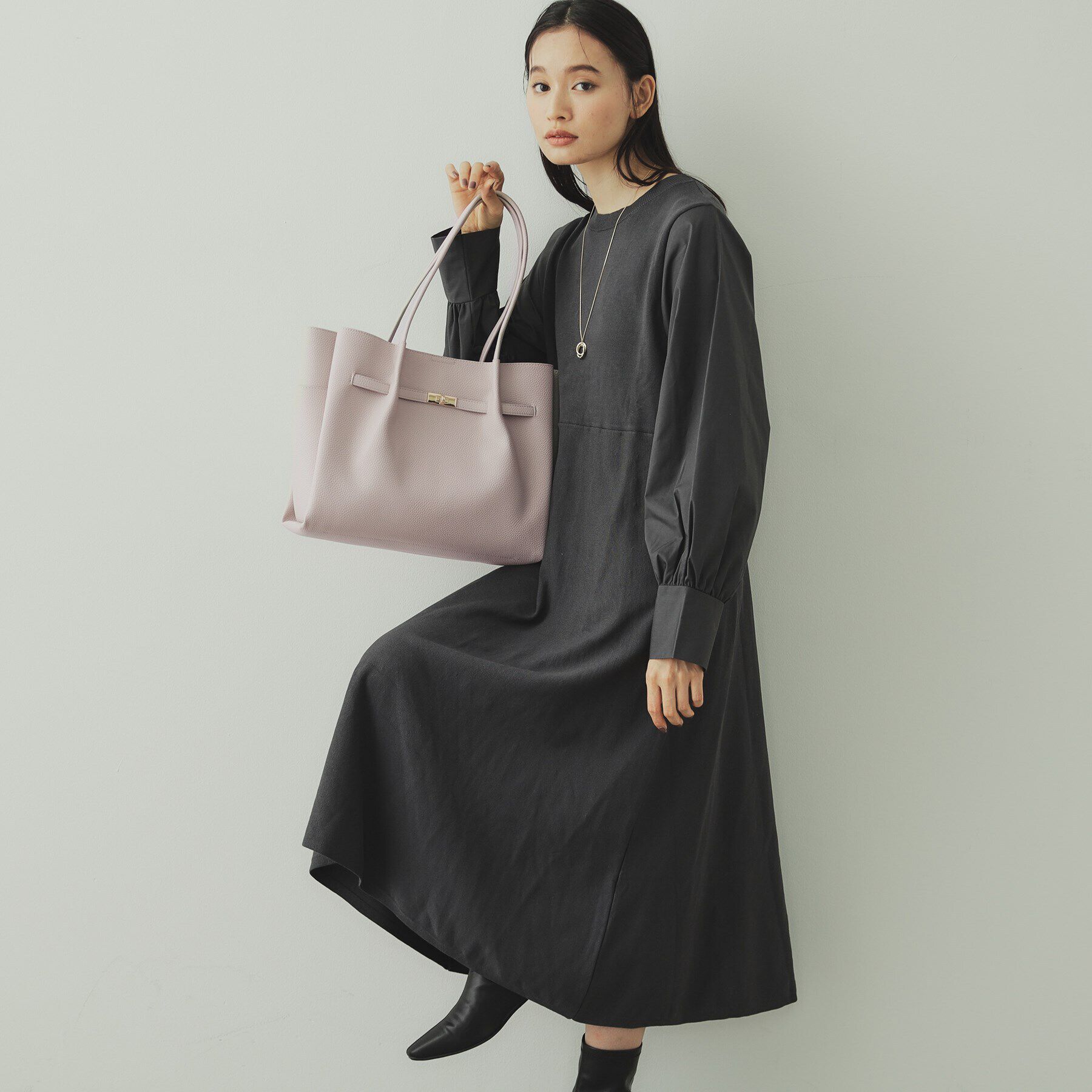 OPAQUE.CLIP「【軽量／A4サイズ対応／通勤対応】フロントベルトデザイントートバッグ」|トートバッグ|