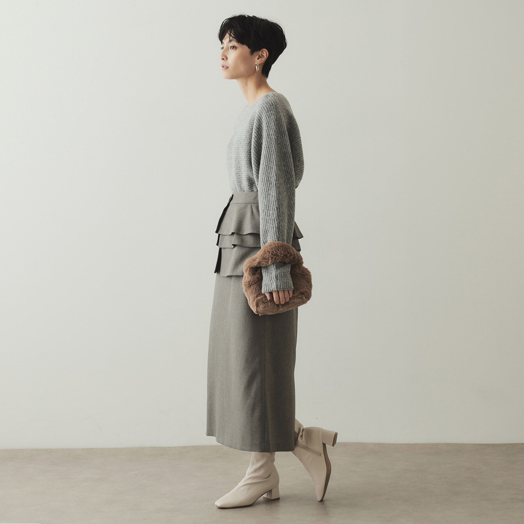 OPAQUE.CLIP「【2WAY】フェイクファーショルダーバッグ」|ショルダー・メッセンジャー|