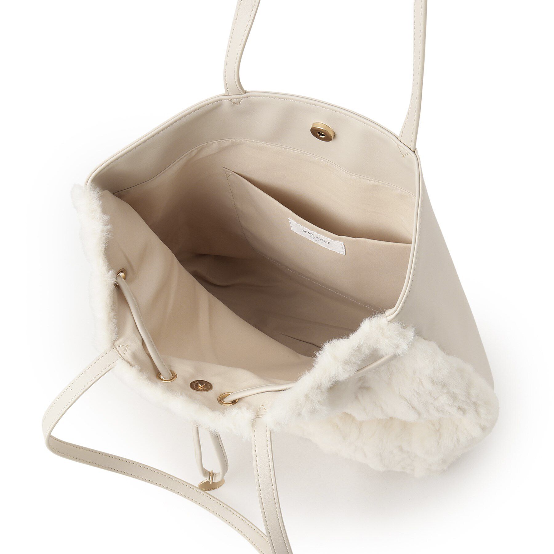 OPAQUE.CLIP「【2WAY／A4サイズ対応】フロントドロストコンビトートバッグ」|トートバッグ|