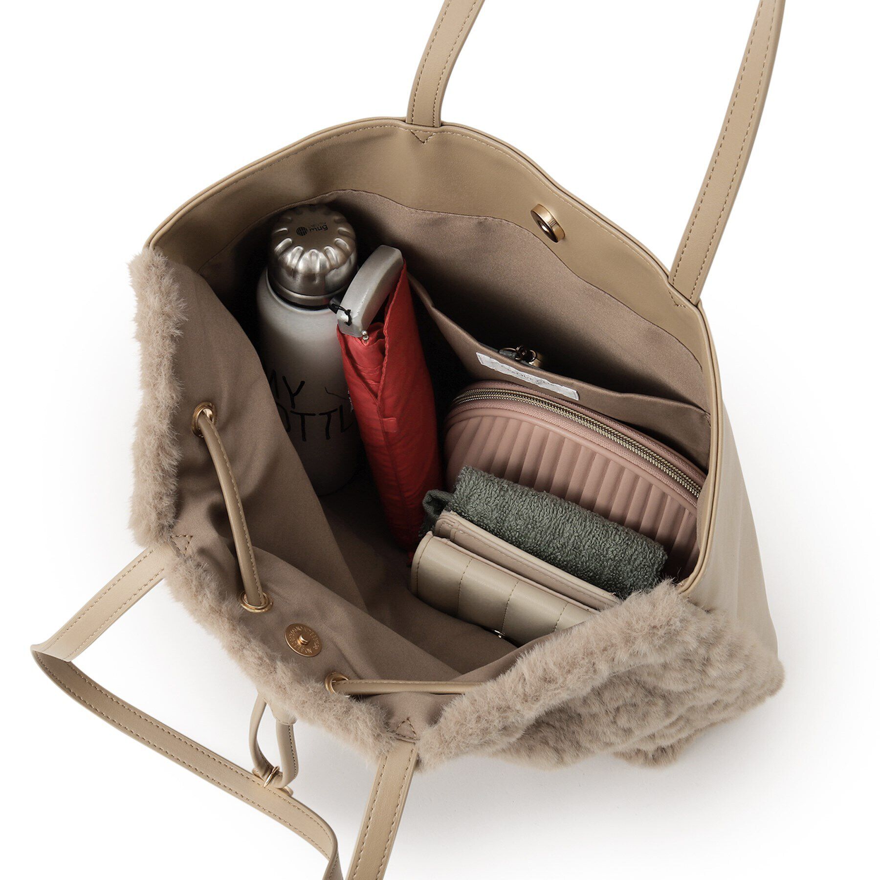 OPAQUE.CLIP「【2WAY／A4サイズ対応】フロントドロストコンビトートバッグ」|トートバッグ|