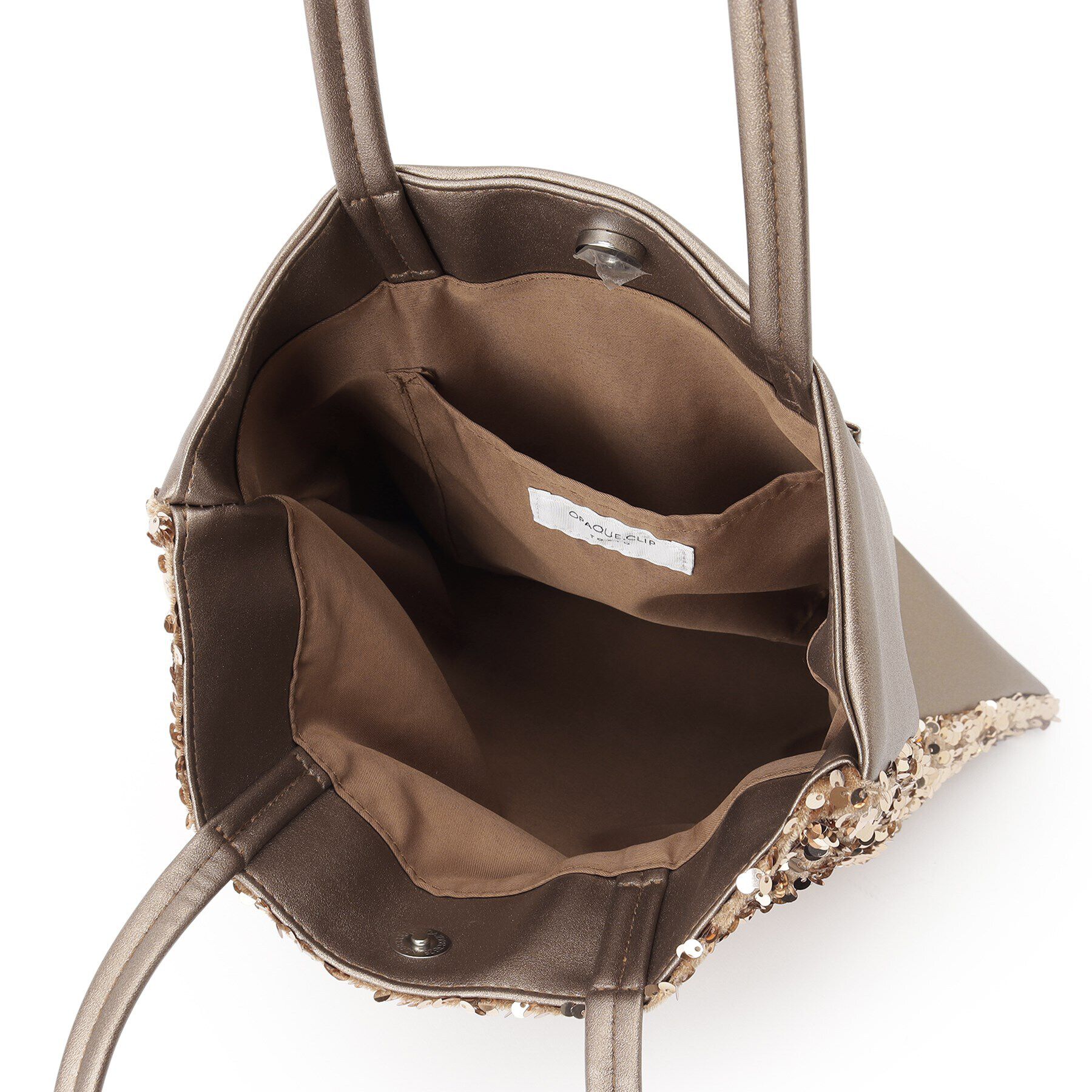 OPAQUE.CLIP「【A4サイズ対応】スパンコールコンビトートバッグ」|トートバッグ|