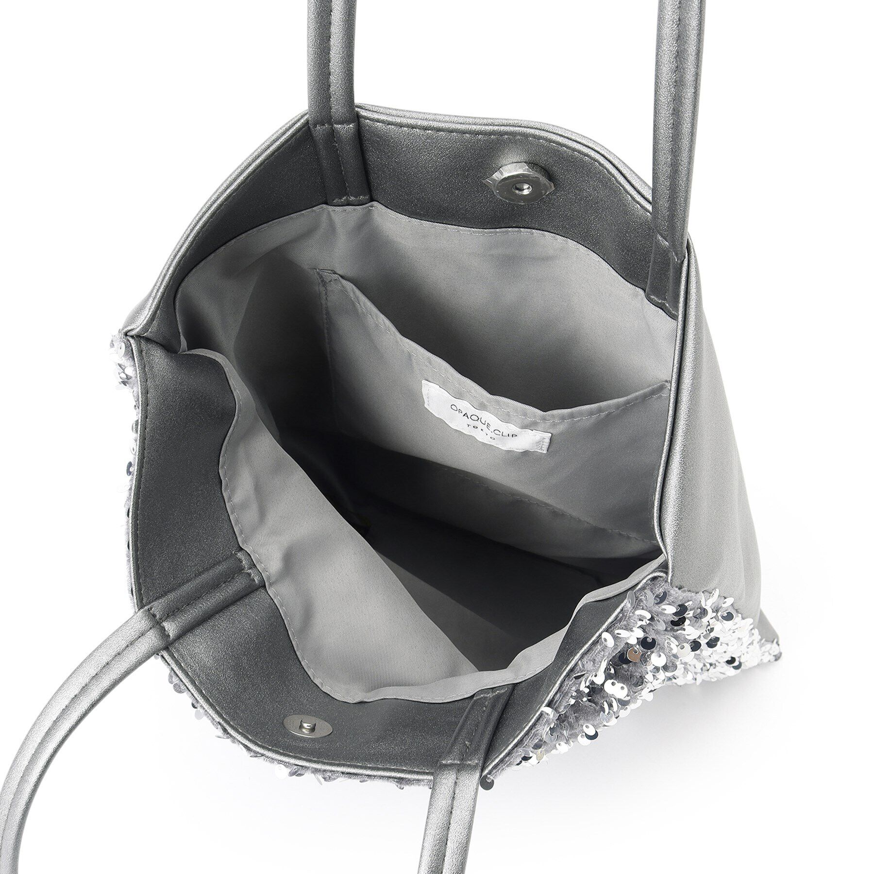 OPAQUE.CLIP「【A4サイズ対応】スパンコールコンビトートバッグ」|トートバッグ|