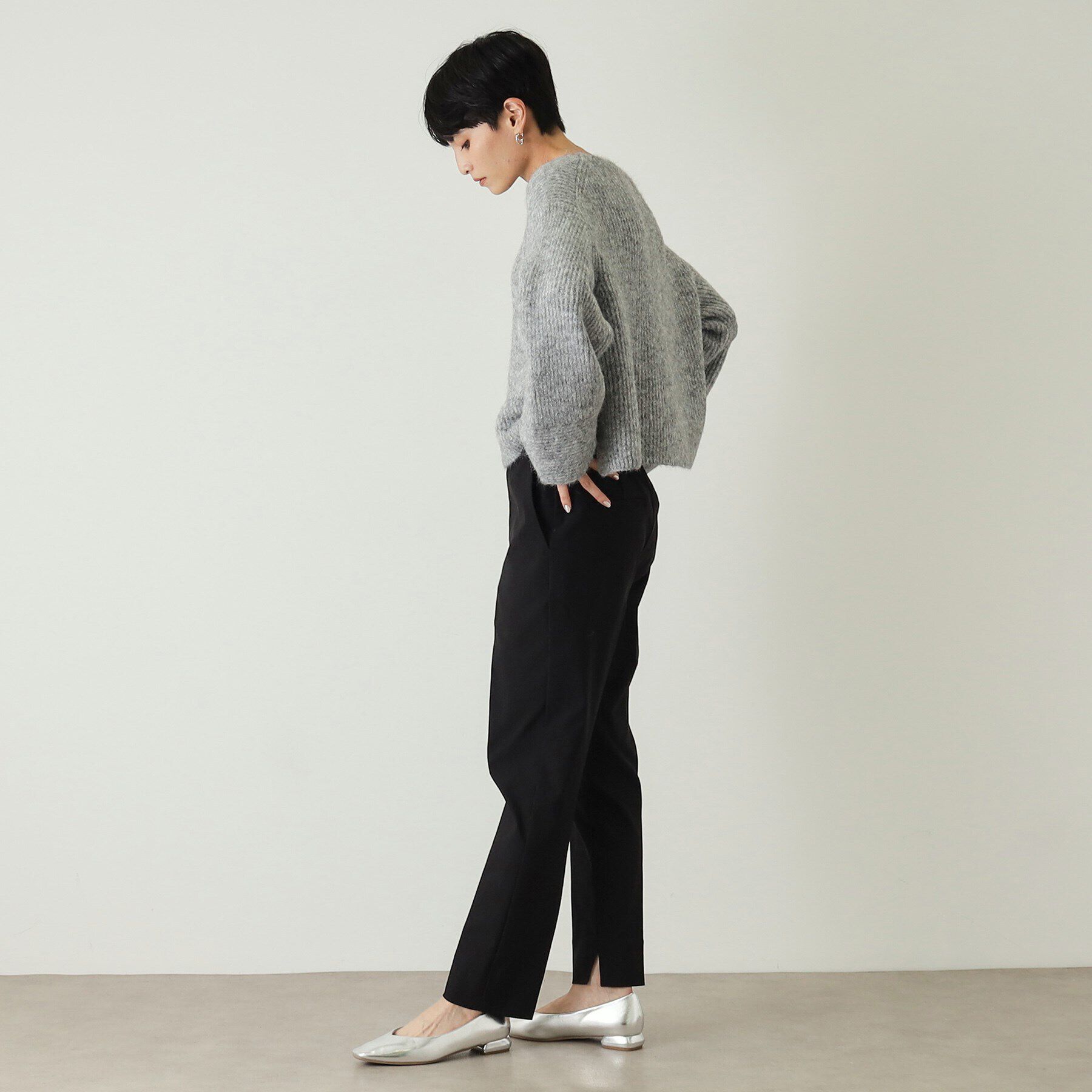 OPAQUE.CLIP「《S-LLsize》裏起毛ハイストレッチスティックパンツ【吸湿発熱/洗濯機洗い可】」|その他|