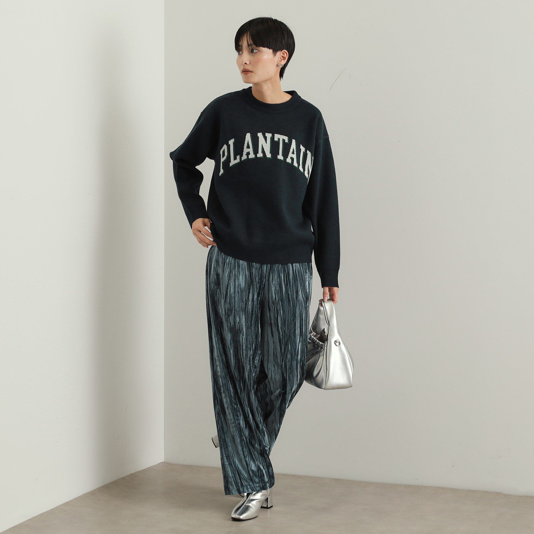 OPAQUE.CLIP「クラッシュベロア イージーワイドパンツ【洗濯機洗い可】」|その他|