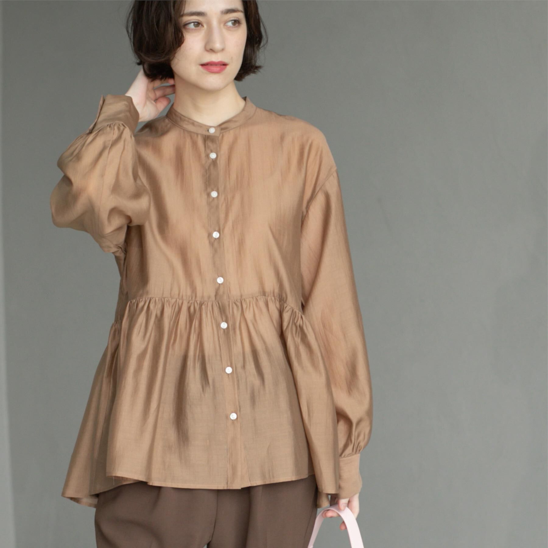 OPAQUE.CLIP「シアーペプラムブラウス【洗濯機洗い可】」|シャツ・ブラウス|
