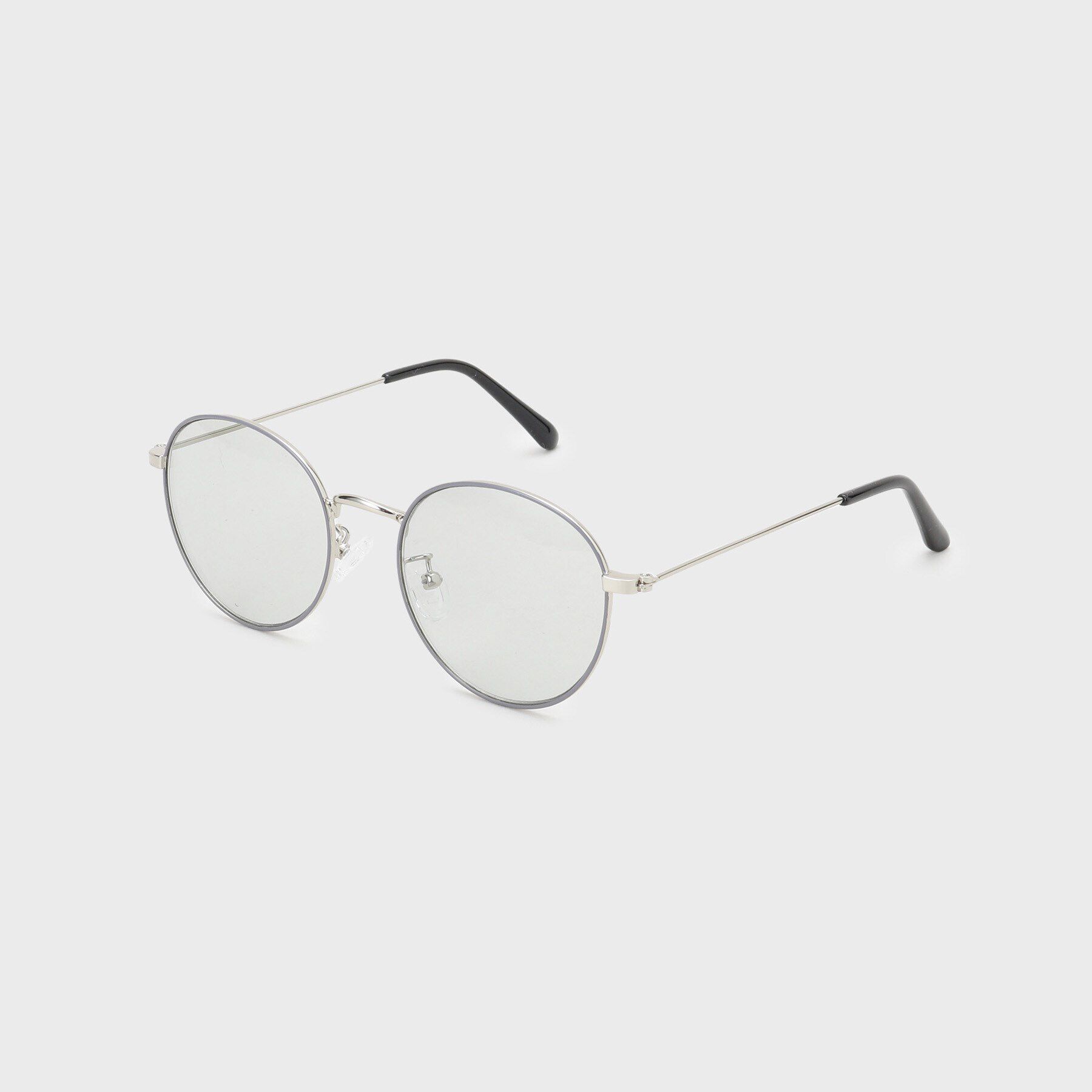 OPAQUE.CLIP「メタルフレーム クリアレンズメガネ&サングラス」|メガネ|グレー(012)