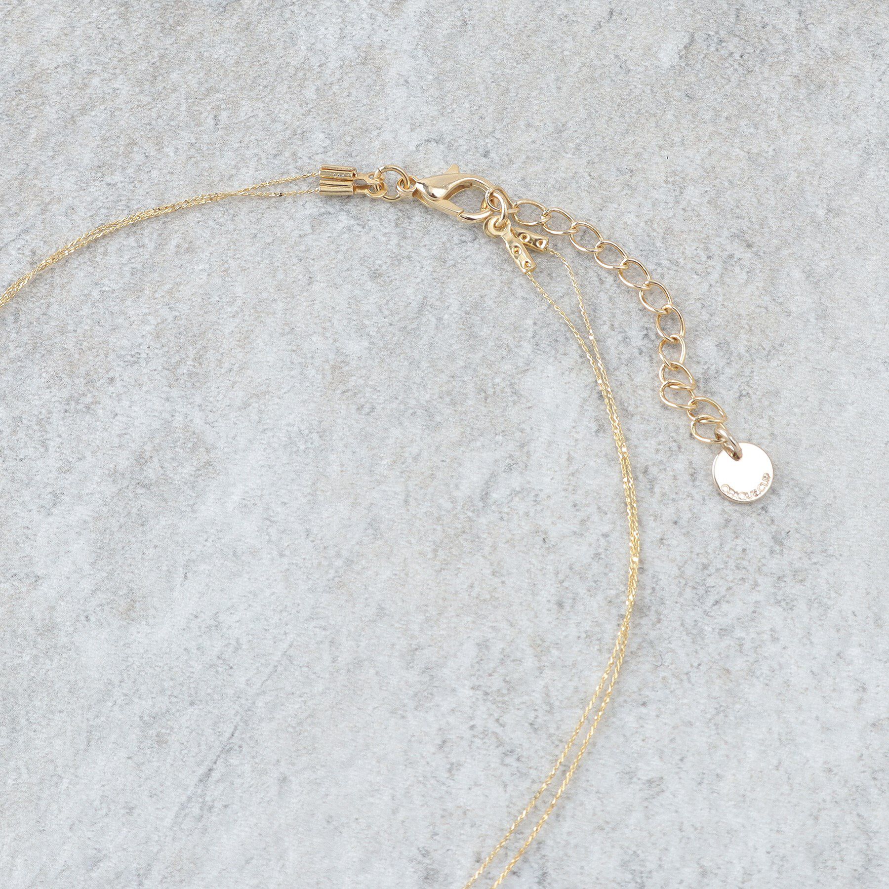 OPAQUE.CLIP「メタル&times;フェイクパール 2連ネックレス」|ネックレス|