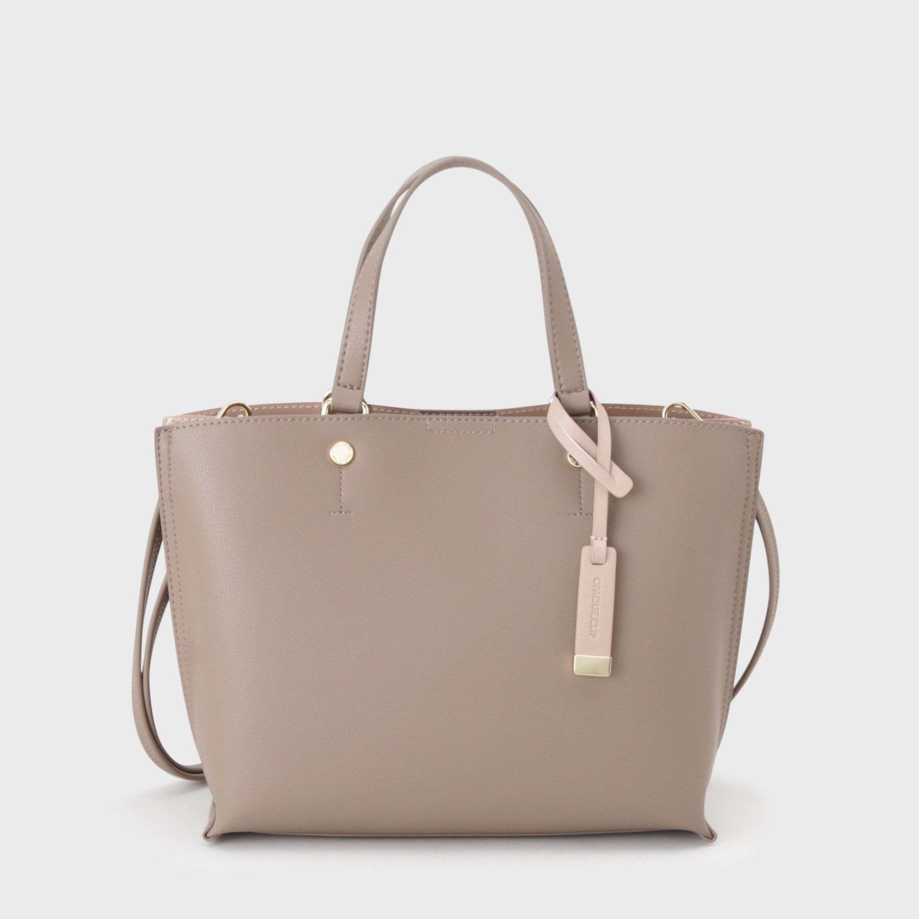 OPAQUE.CLIP「【2WAY】バイカラー3層ミドルトートバッグ」|トートバッグ|