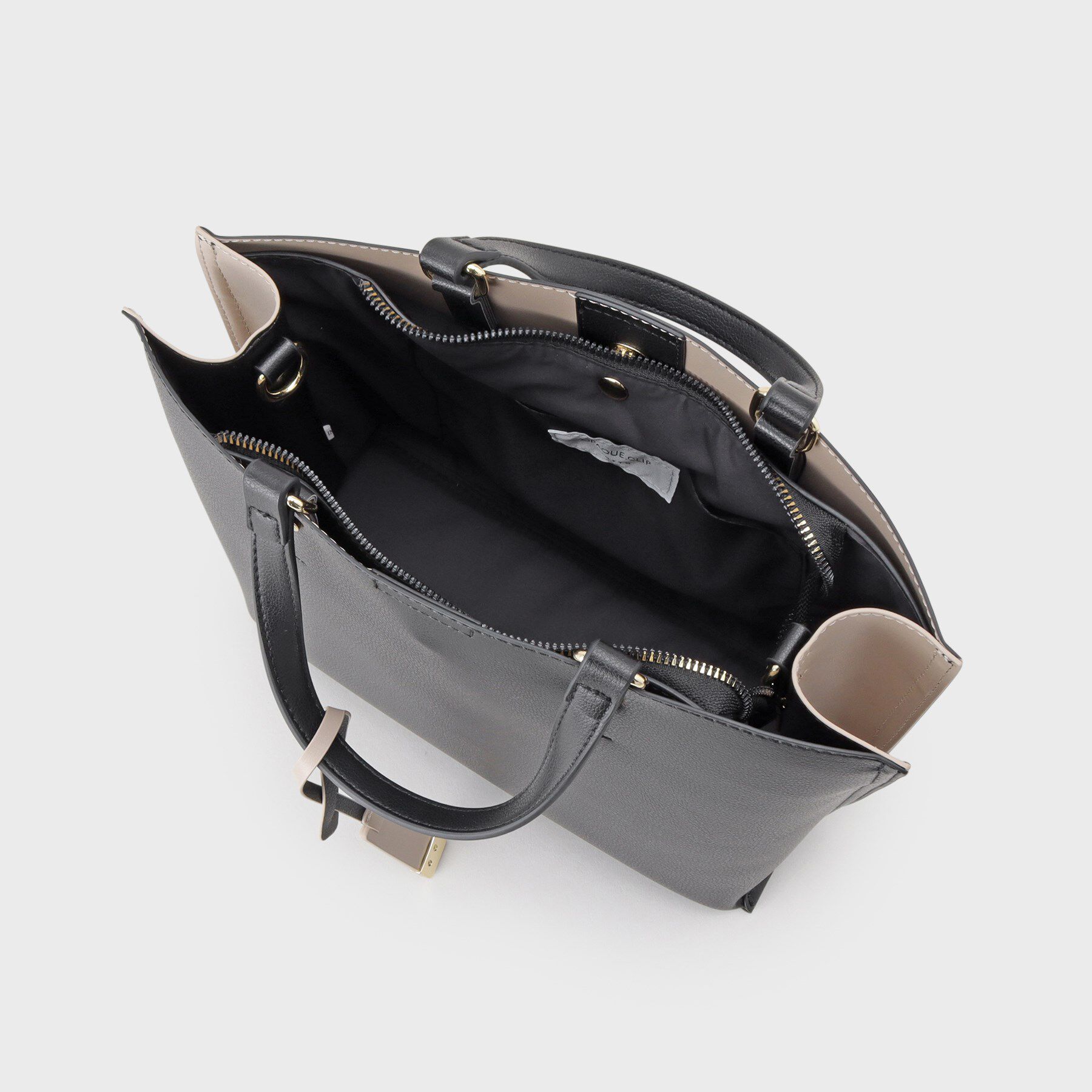 OPAQUE.CLIP「【2WAY】バイカラー3層ミドルトートバッグ」|トートバッグ|