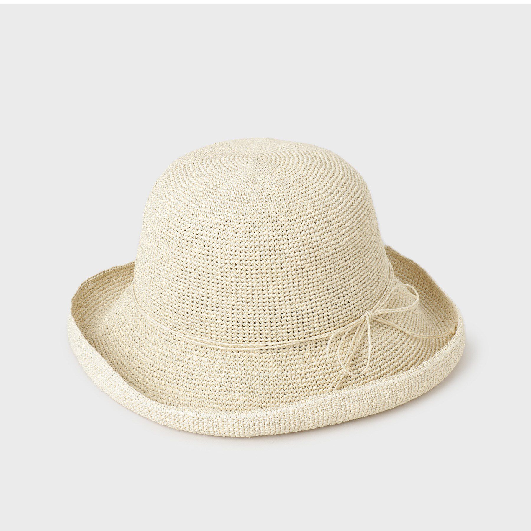 OPAQUE.CLIP「共地リボン雑材ハット」|ハット|ライトベージュ(05