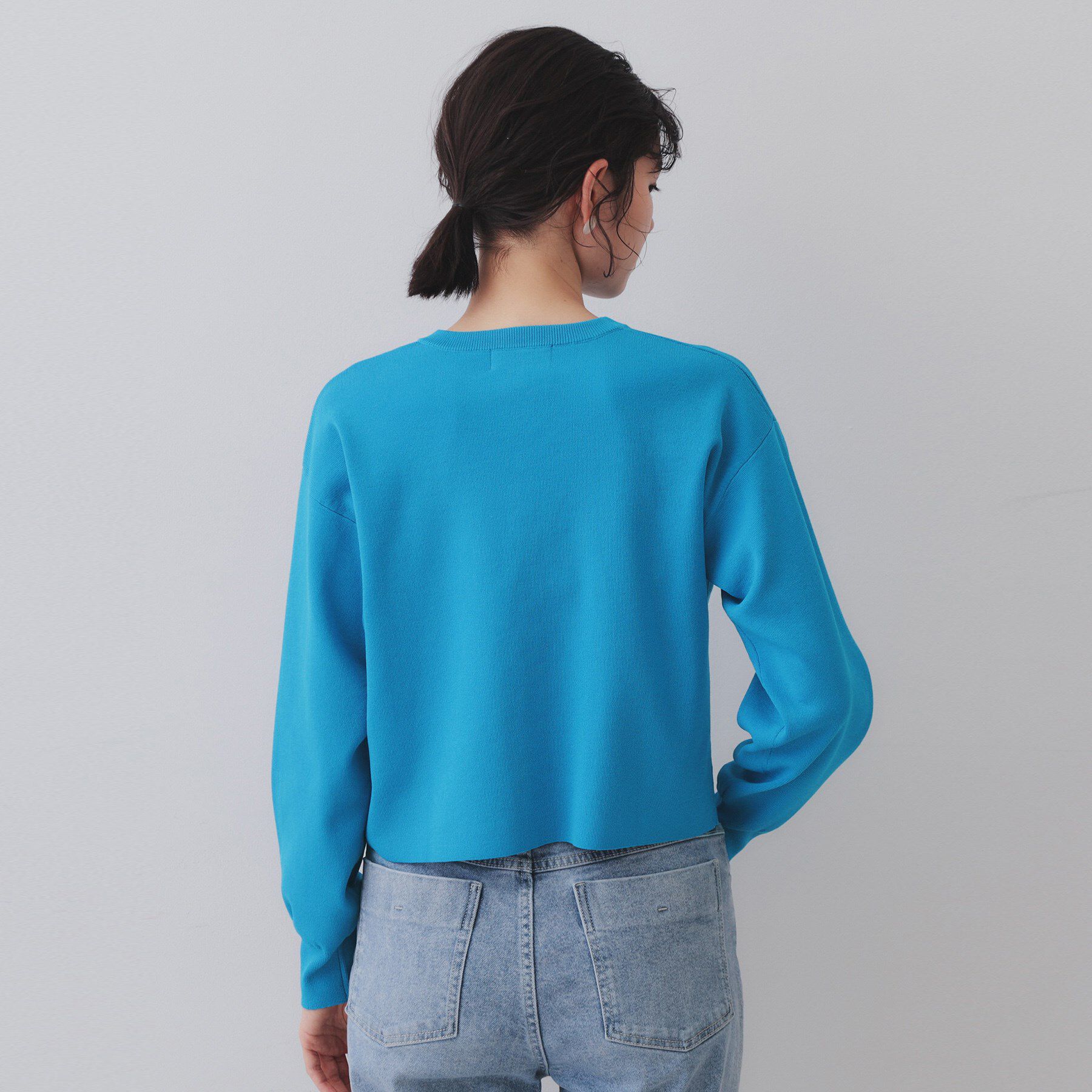 OPAQUE.CLIP「スナップボタンショートニットカーディガン【洗濯機洗い可/抗ピル】」|カーディガン|