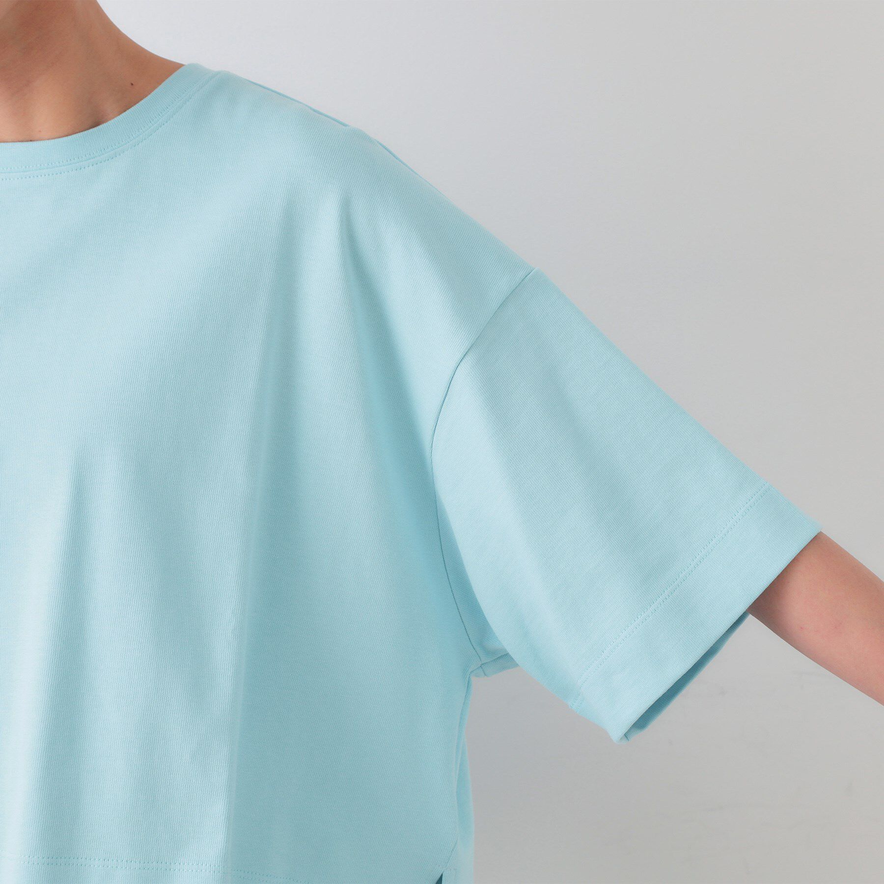 OPAQUE.CLIP「《5色展開》ワイドシルエットTシャツ【洗濯機洗い可】」|Tシャツ・カットソー|