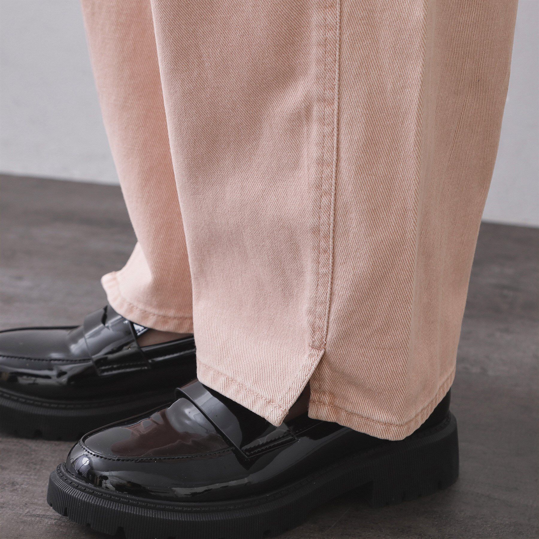 OPAQUE.CLIP「カーブシルエットカラーデニム【洗濯機OK】」|デニム|