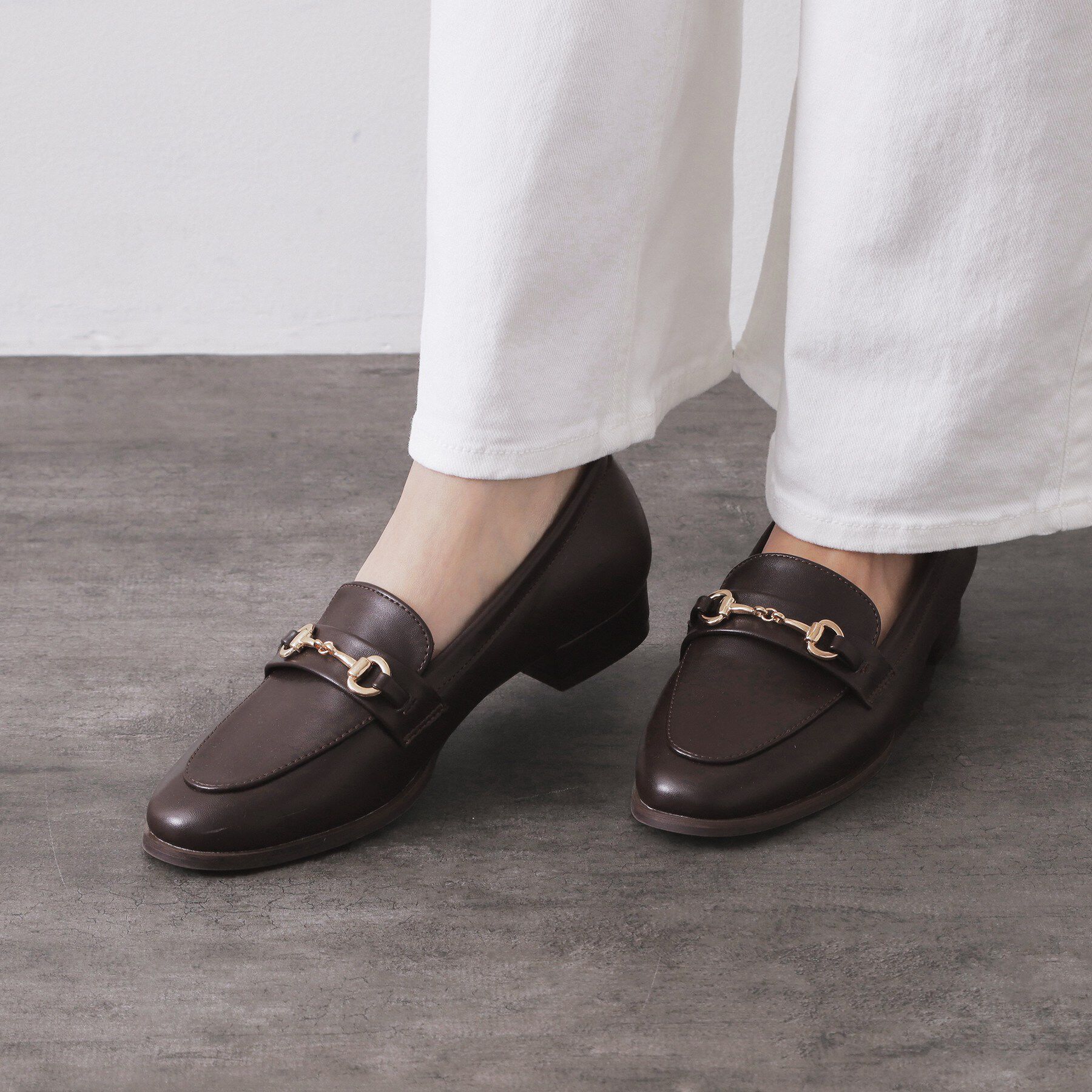 OPAQUE.CLIP「【抗菌防臭加工】ビット付きローファー」|パンプス|