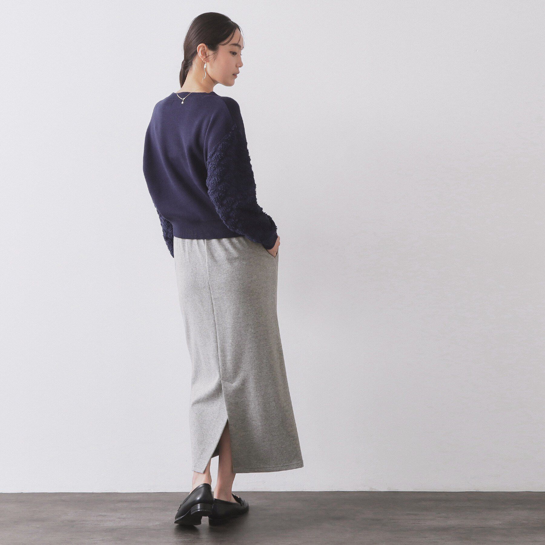 OPAQUE.CLIP「イージーナロースカート/セットアップ対応【洗濯機OK】」|スカート|