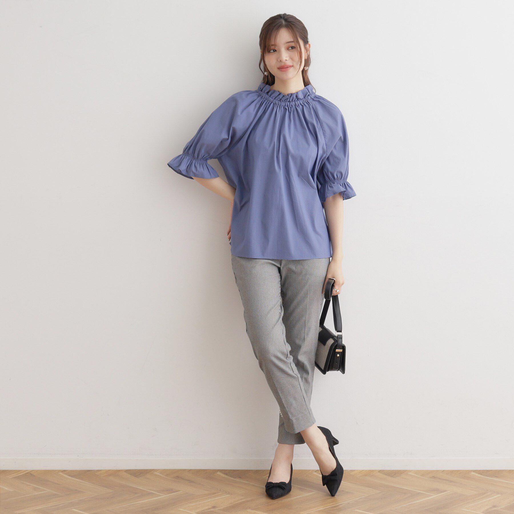 Couture broach「ギャザーフリルリボンタイ」|シャツ・ブラウス|