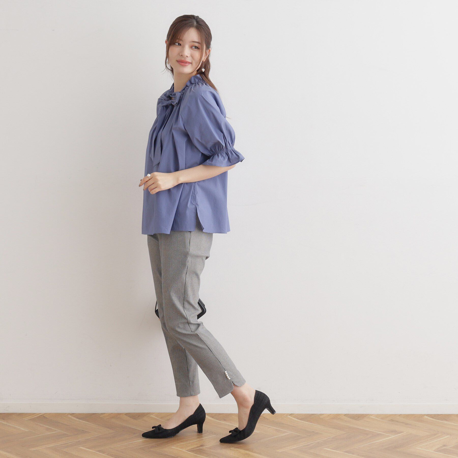 Couture broach「ギャザーフリルリボンタイ」|シャツ・ブラウス|