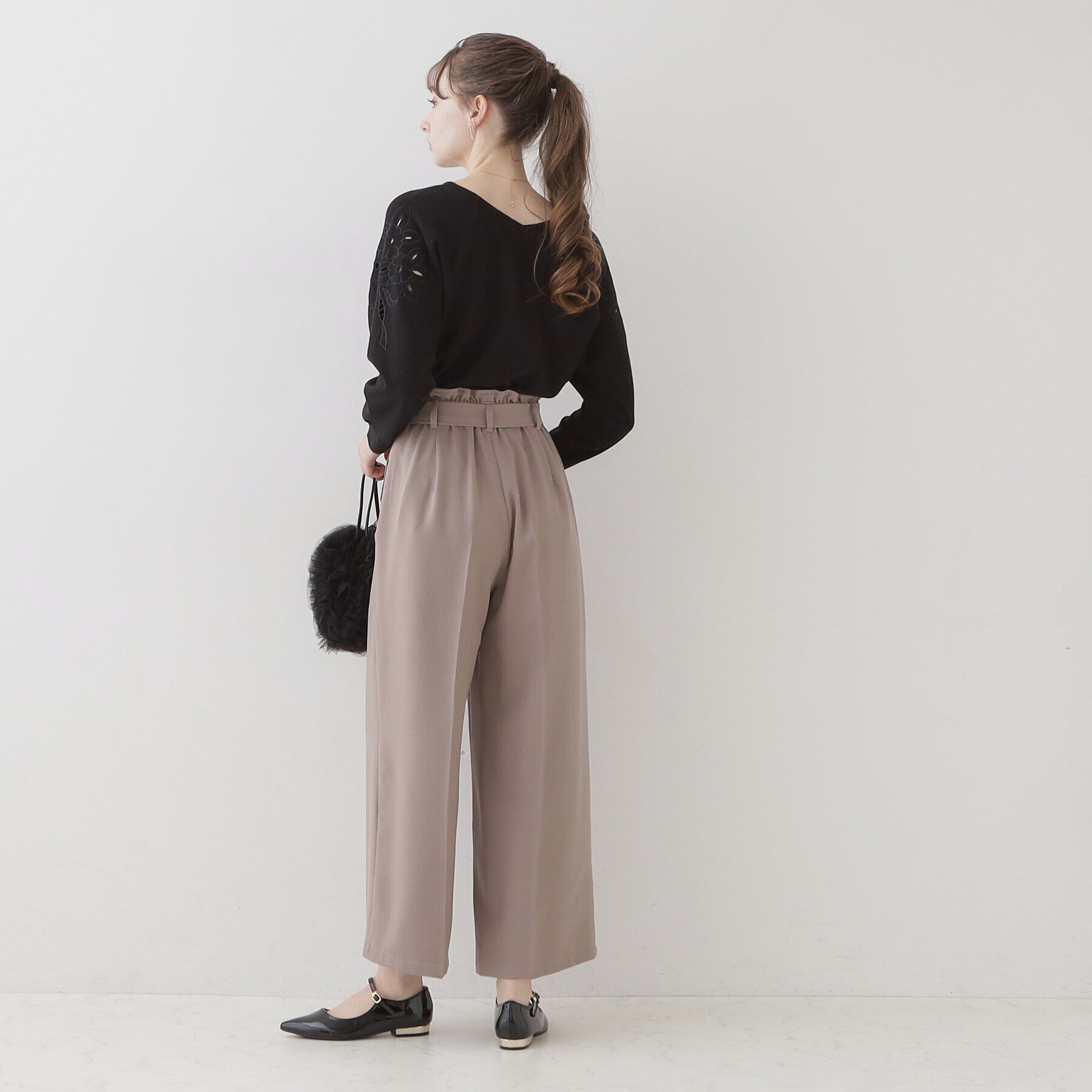 Couture broach「【上品さを添えた刺繍ニット】エンブロドルマンニット」|ニット・セーター|