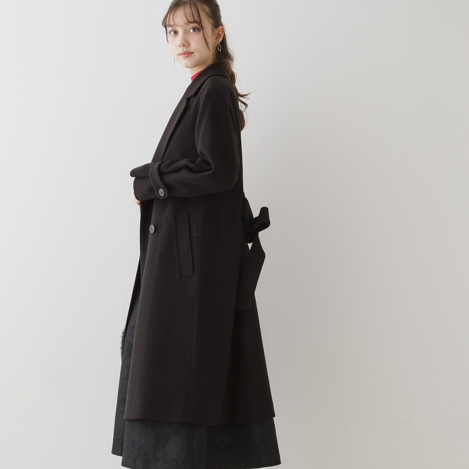 Couture broach「【大人レディーへ捧げる】ベーシックチェスターコート」|チェスターコート|