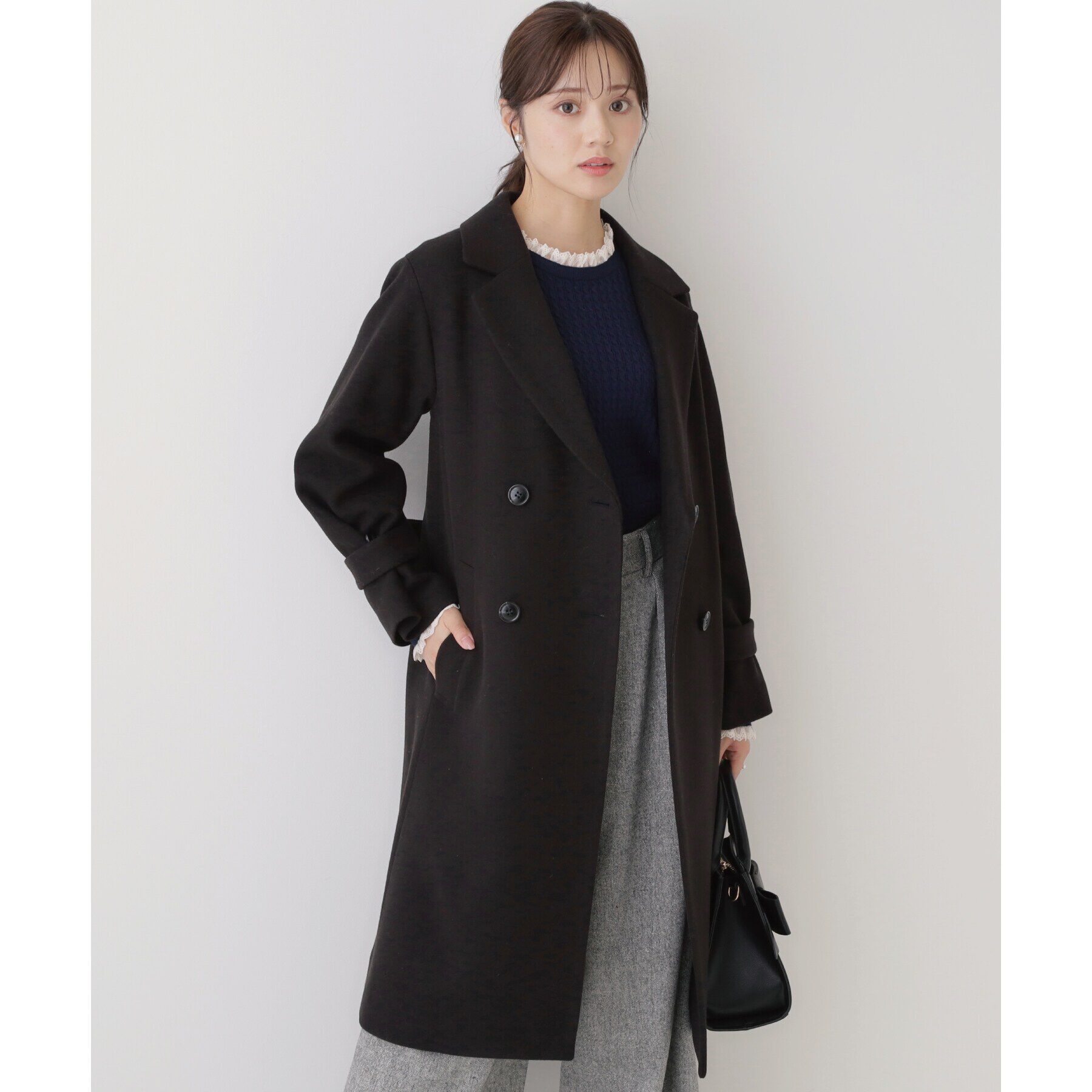 Couture broach「【大人レディーへ捧げる】ベーシックチェスターコート」|チェスターコート|