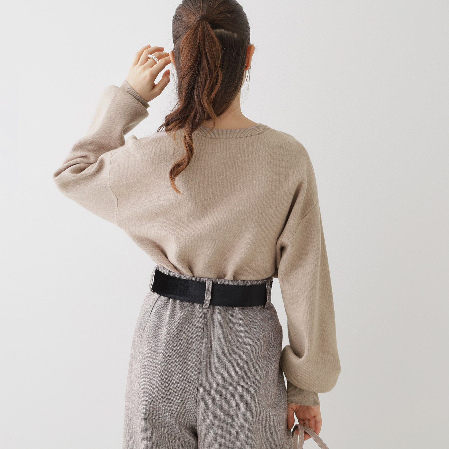 Couture broach「【目を惹くきらめきニット】ビジューロゴニット」|ニット・セーター|