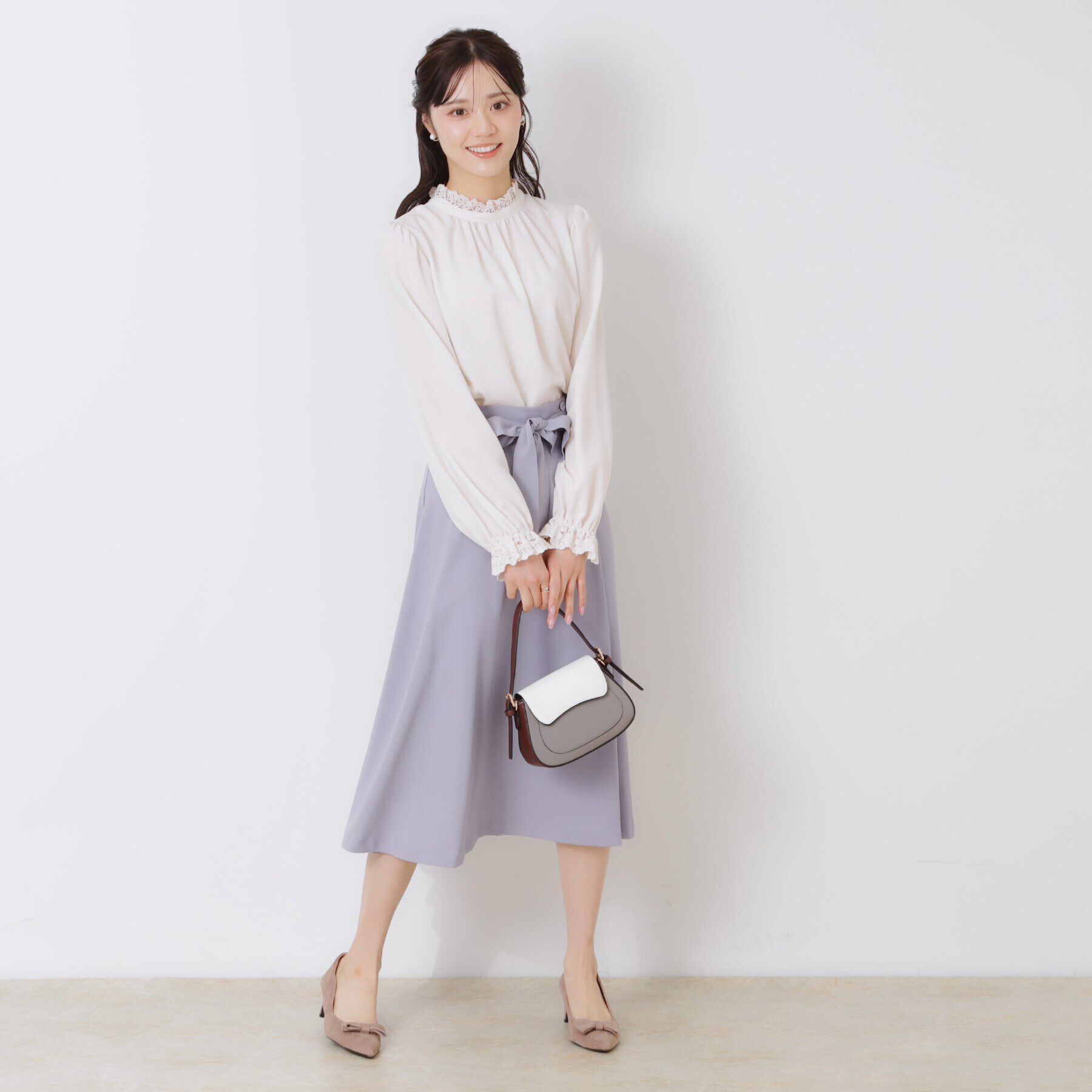 Couture broach「【ほろ甘・大人カワイイ】エンブロレース2WAYブラウス」|シャツ・ブラウス|