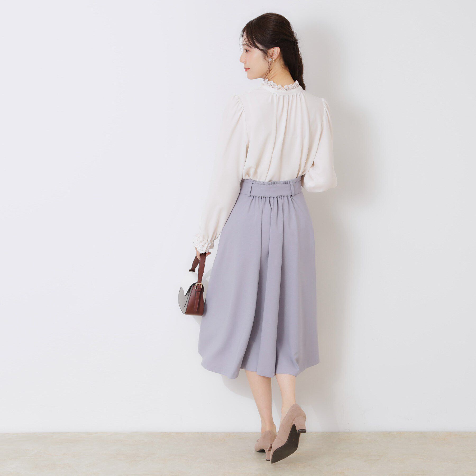 Couture broach「【ほろ甘・大人カワイイ】エンブロレース2WAYブラウス」|シャツ・ブラウス|