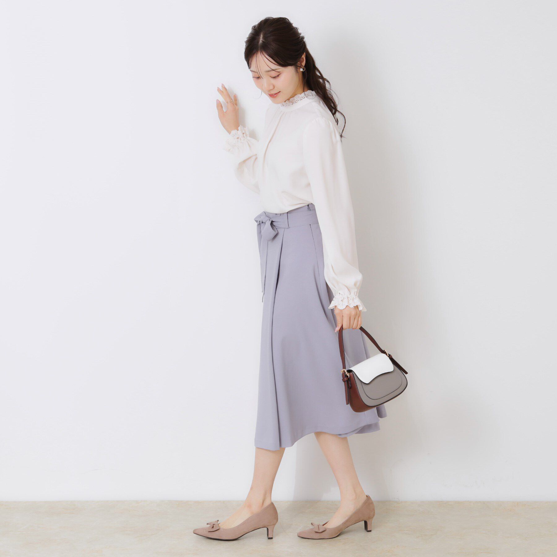 Couture broach「【ほろ甘・大人カワイイ】エンブロレース2WAYブラウス」|シャツ・ブラウス|