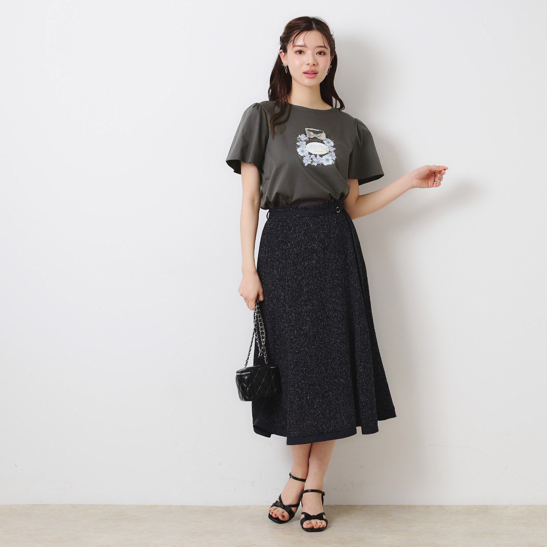 Couture broach「【接触冷感・UVカット】パフュームプリントTシャツ」|Tシャツ・カットソー|