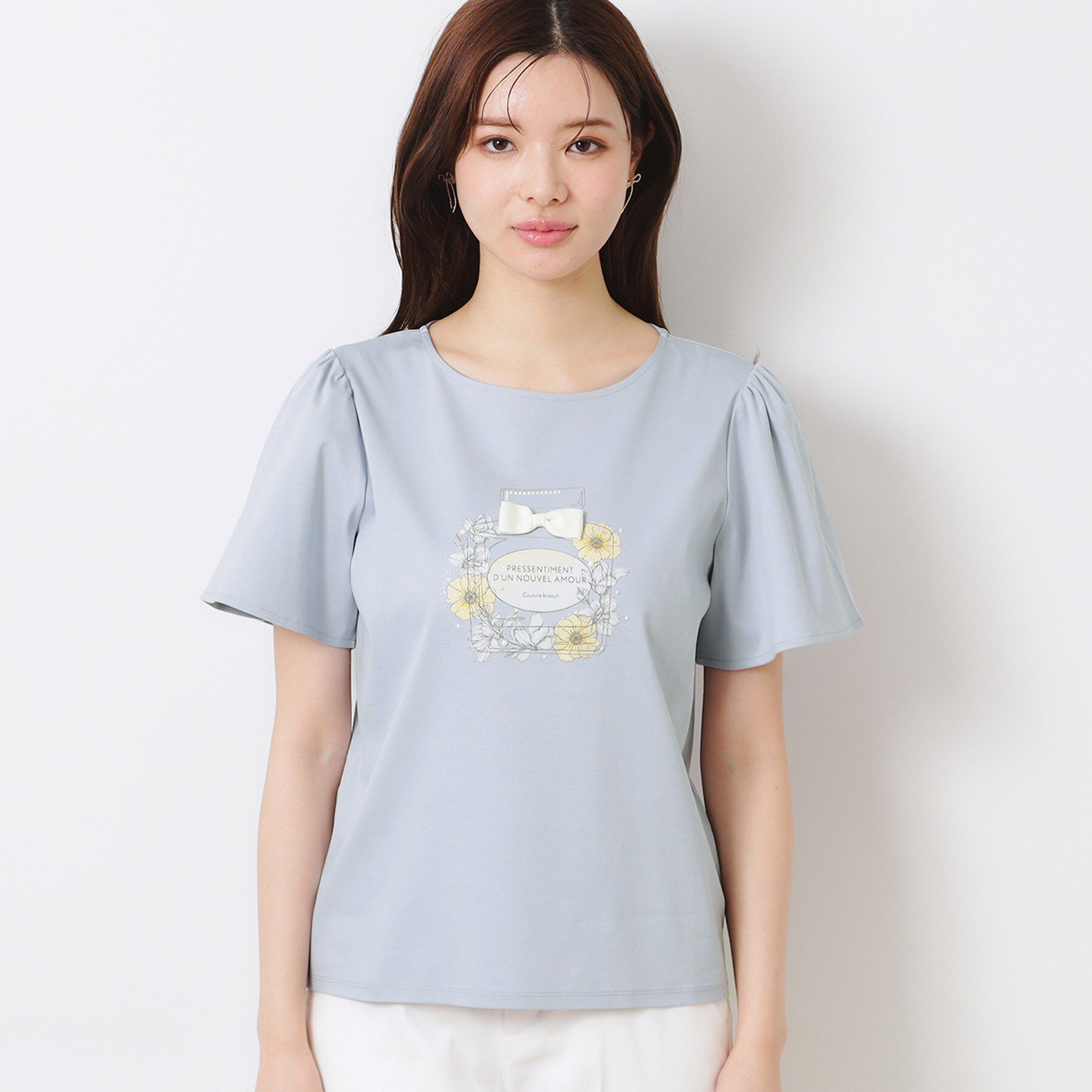 Couture broach「【接触冷感・UVカット】パフュームプリントTシャツ」|Tシャツ・カットソー|