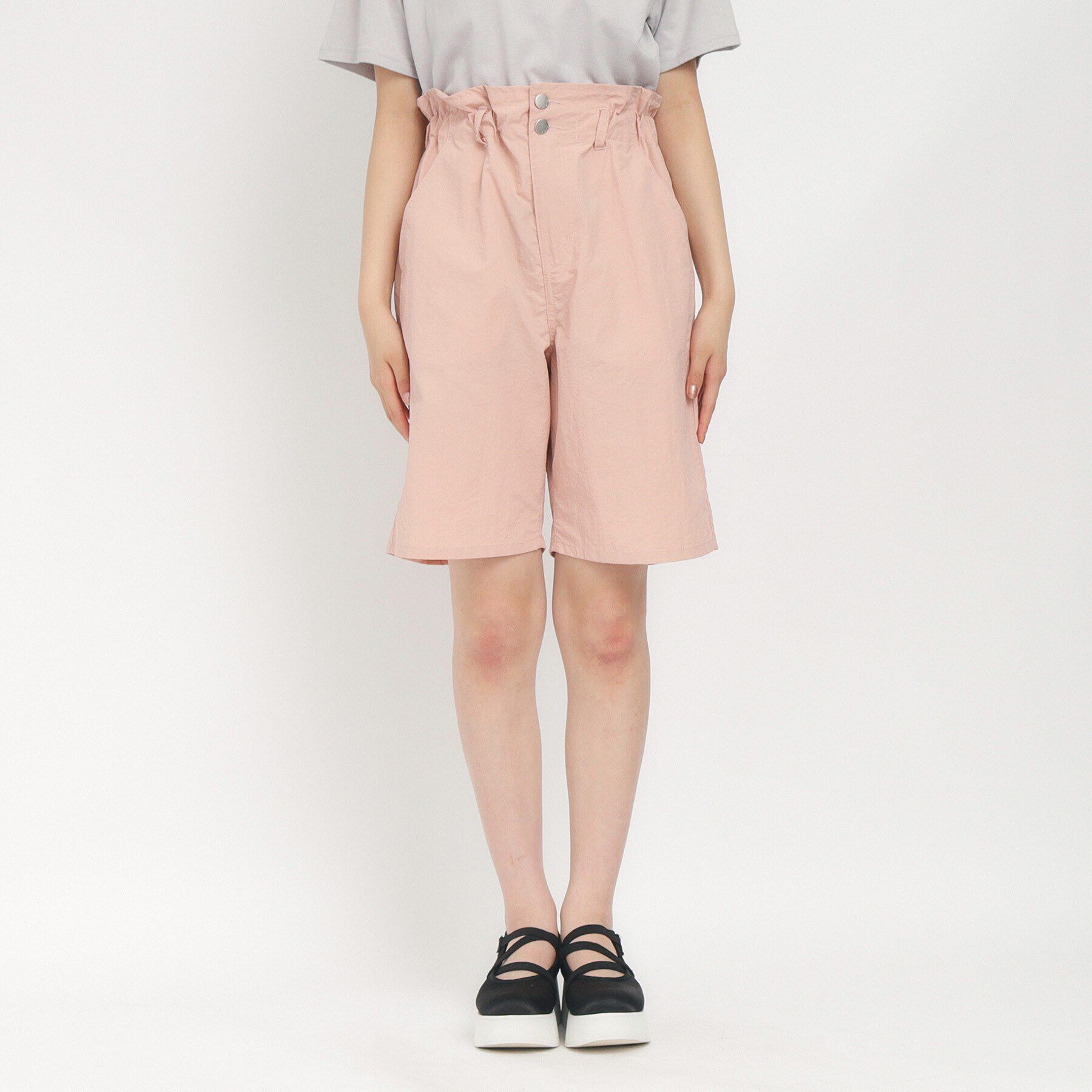 PINK-latte「【130cmあり】さらっと快適 ナイロンハーフパンツ」|その他|