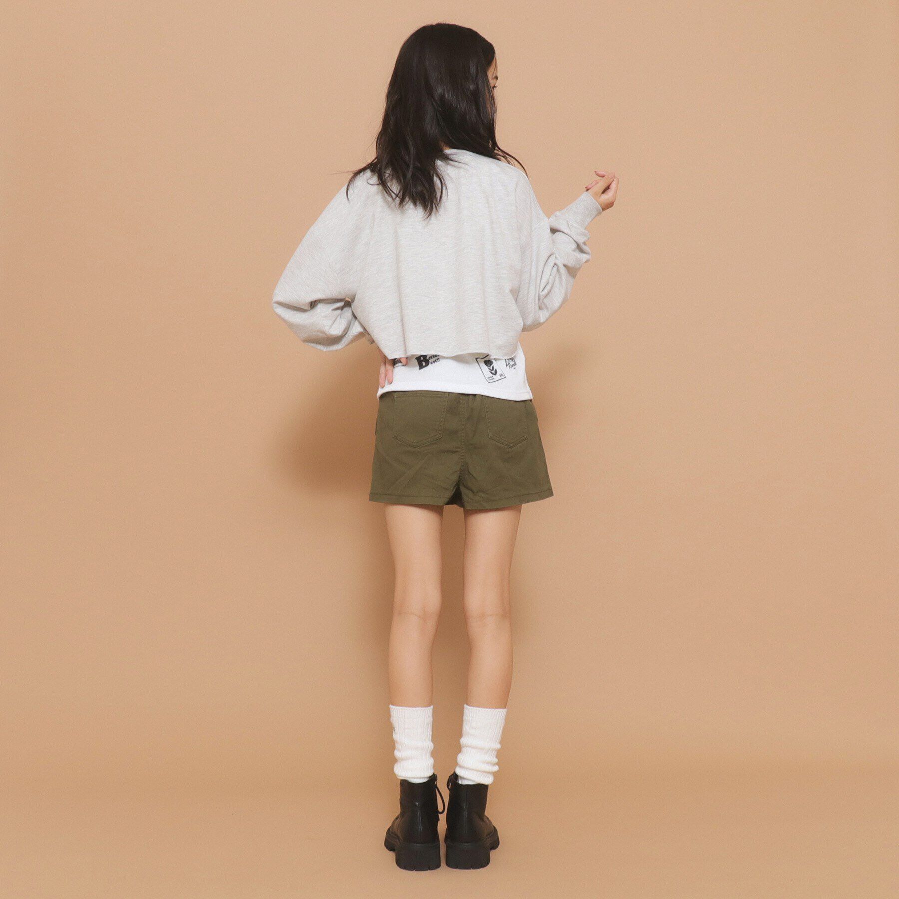 PINK-latte「【130cmあり／セットアイテム】レイヤード トップス」|その他|