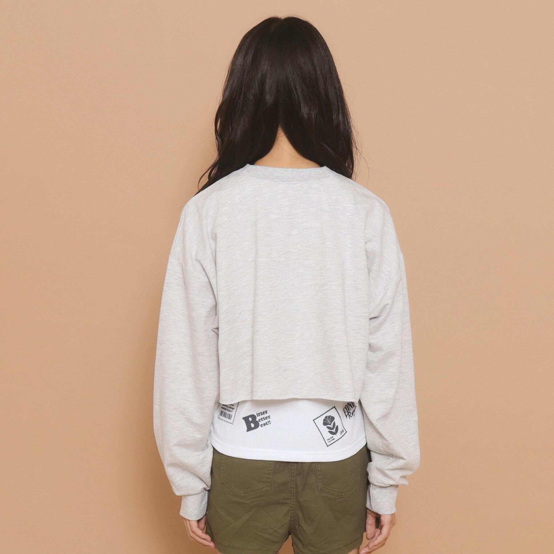 PINK-latte「【130cmあり／セットアイテム】レイヤード トップス」|その他|