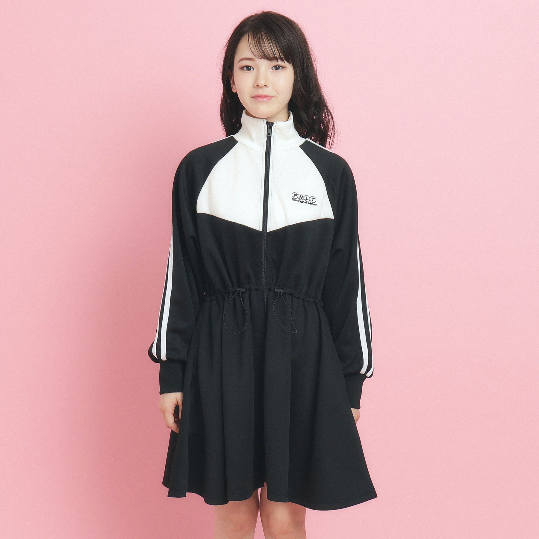 PINK-latte「【韓国っぽ】ニュートロ ジャージドレス」|ワンピース|