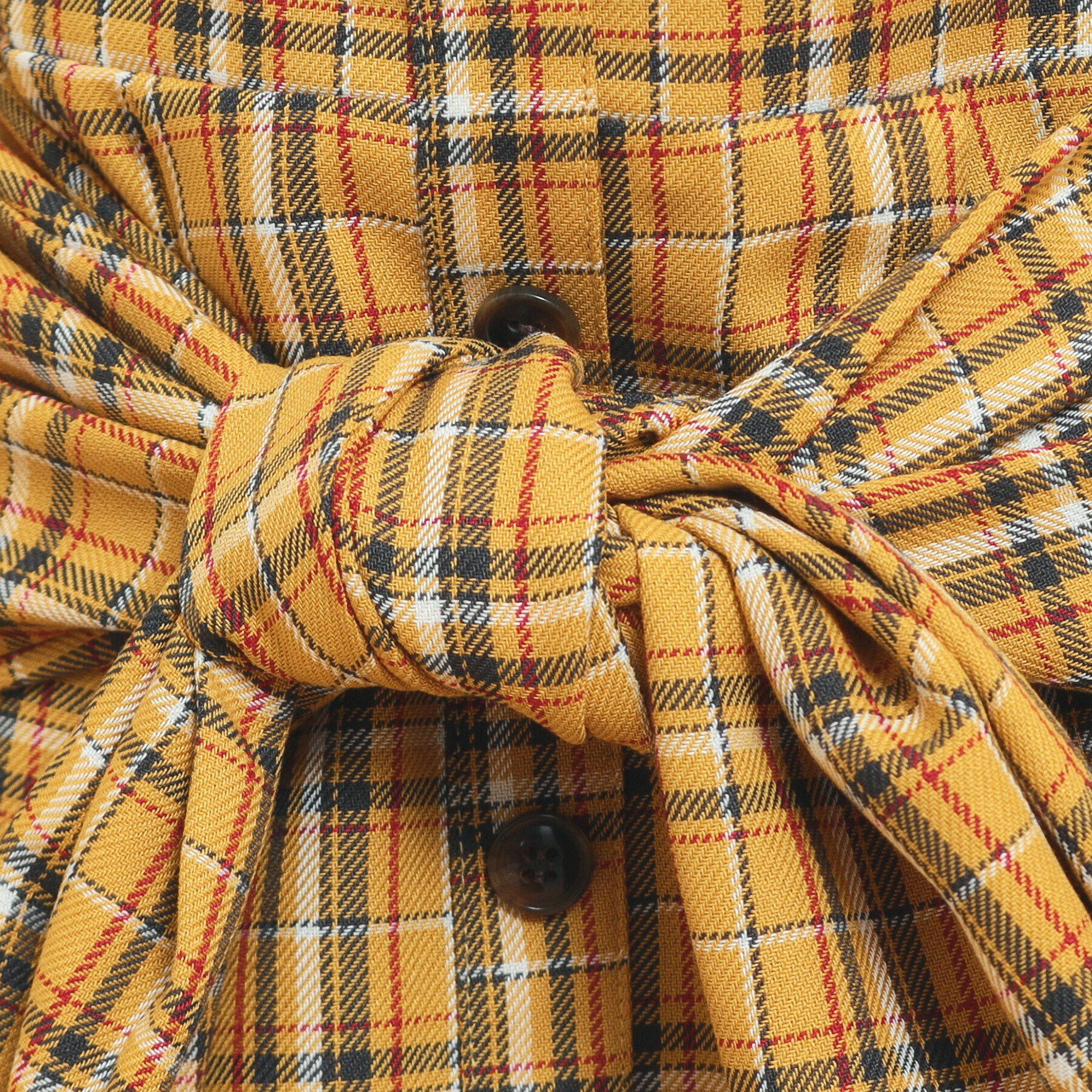 PINK-latte「【インナー付き】腰巻きネルシャツ風スカート」|スカート|