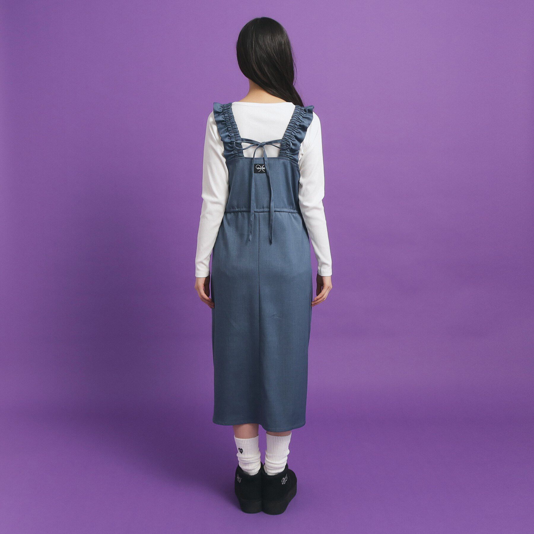 PINK-latte「肩フリルジャンスカ」|ワンピース|