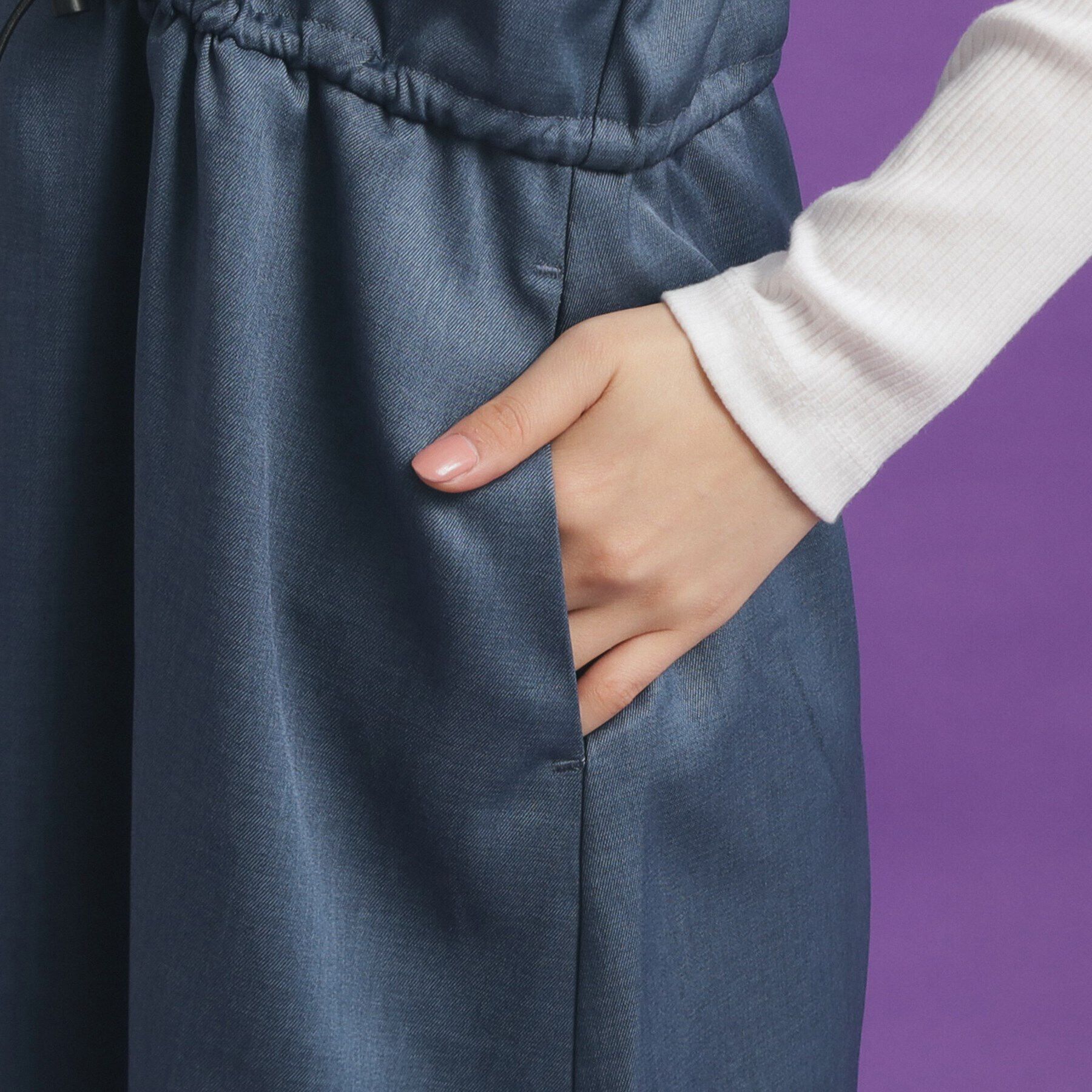 PINK-latte「肩フリルジャンスカ」|ワンピース|