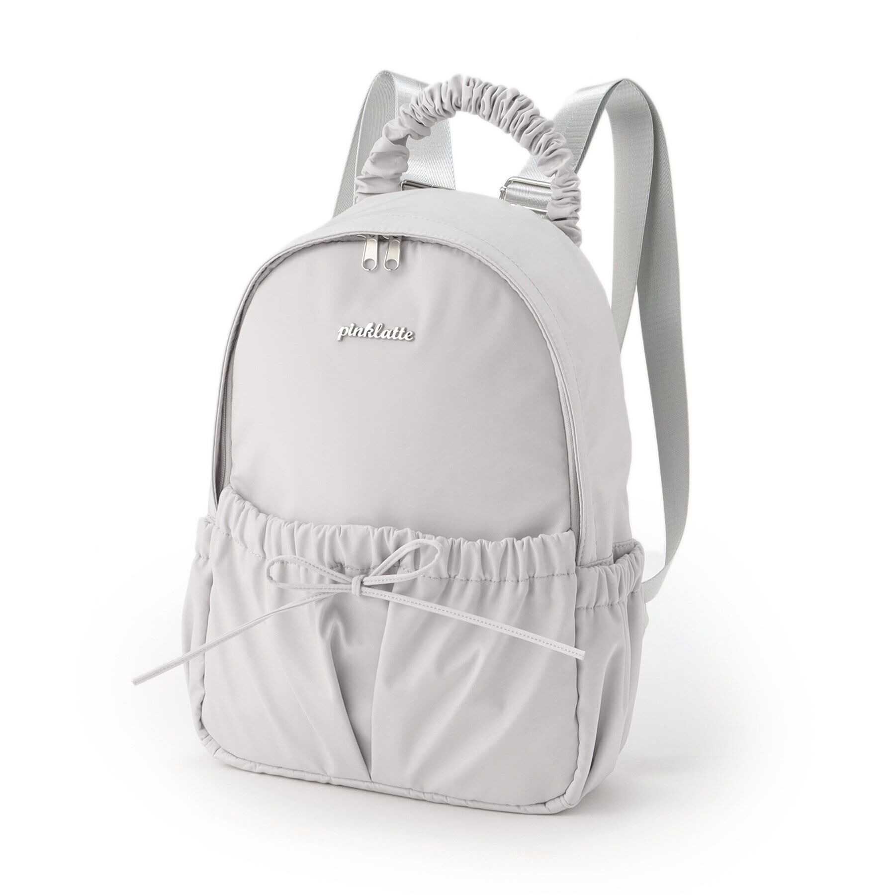 PINK-latte「リボンギャザーリュック」|リュック|