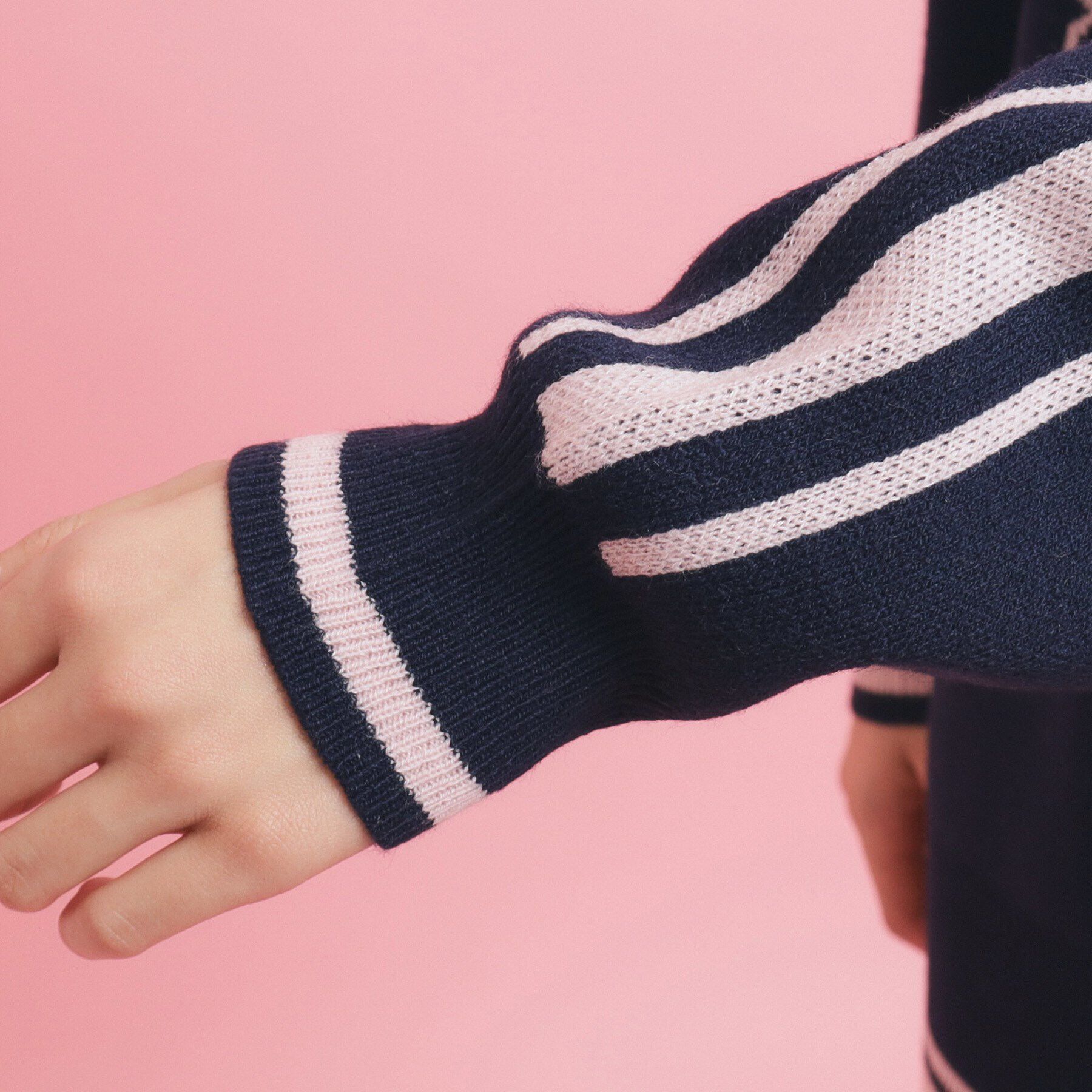 PINK-latte「【ブロークコア】ユニフォームスタイルニット」|ニット・セーター|