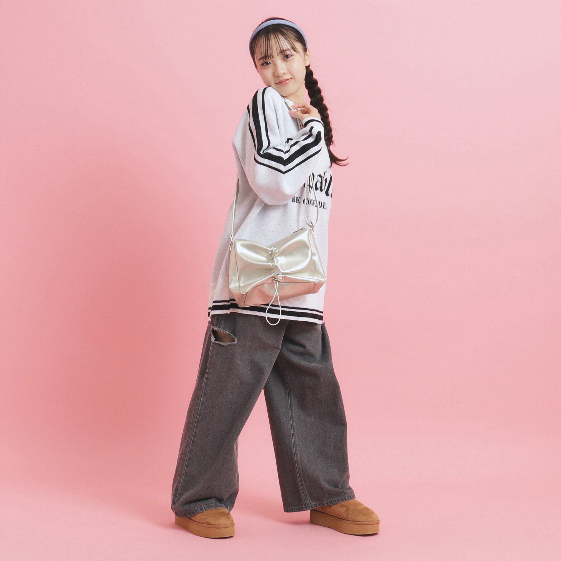 PINK-latte「【2WAY】ドロストショルダーバッグ」|ショルダー・メッセンジャー|